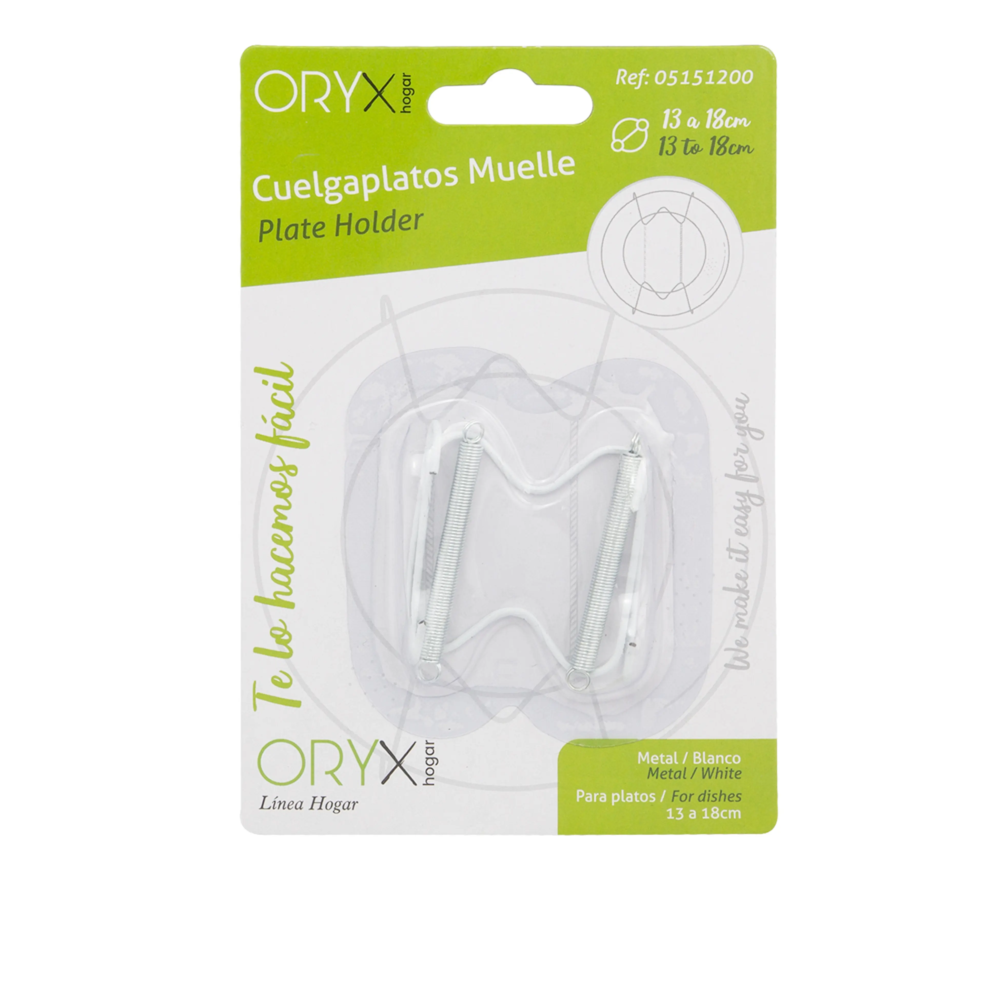 CUELGAPLATOS MUELLE PARA PLATOS DE 