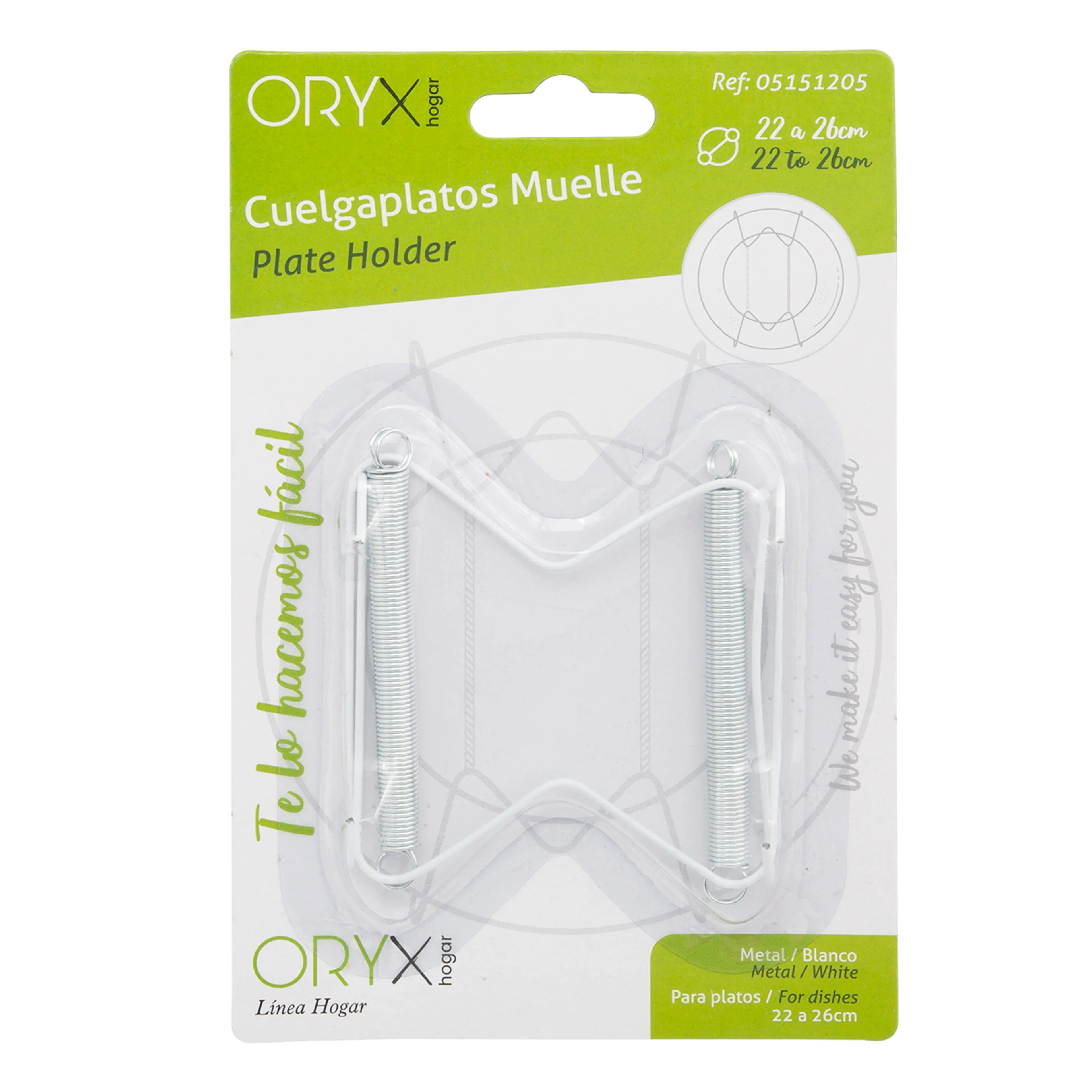 CUELGAPLATOS MUELLE PARA PLATOS DE 