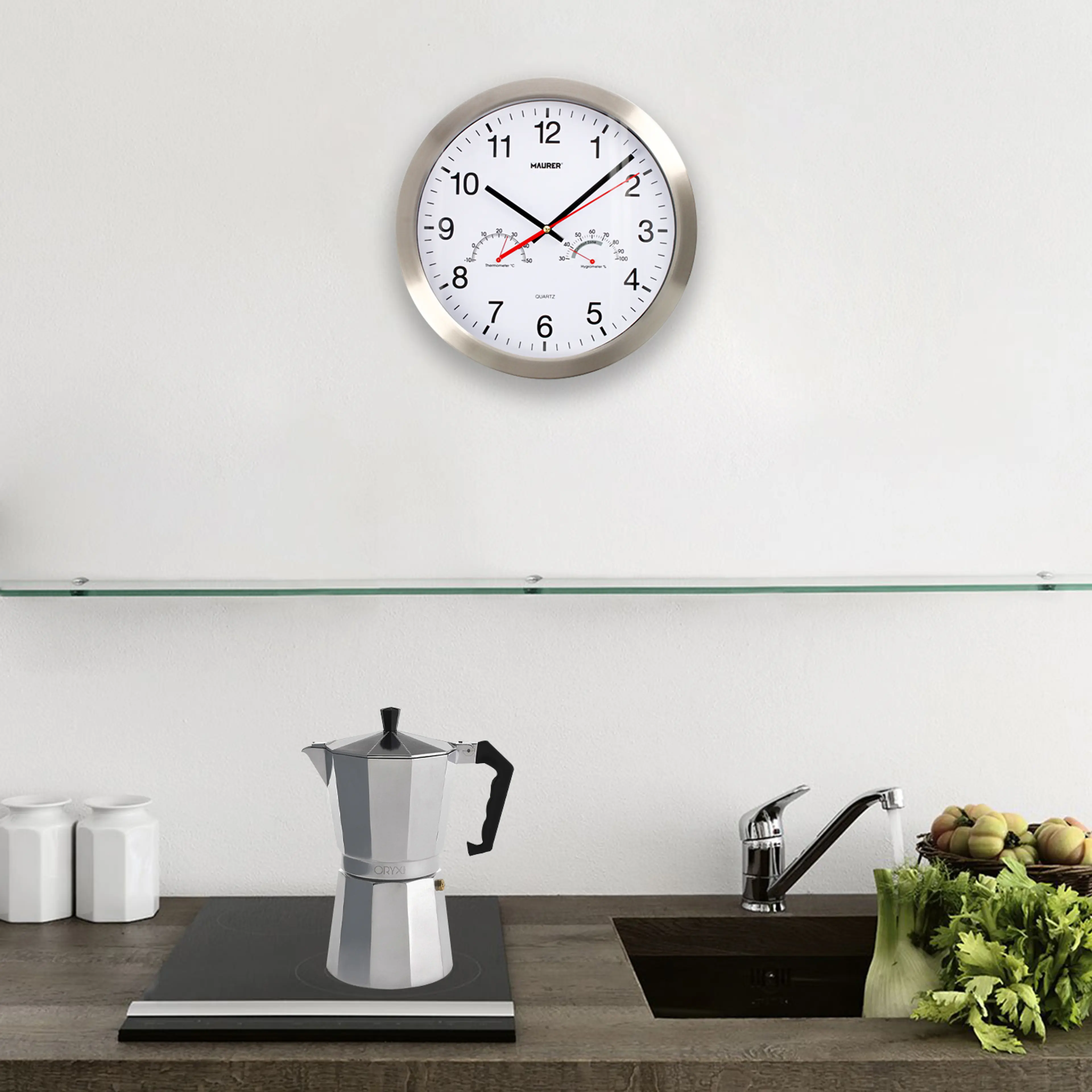 RELOJ DE PARED Ø 30 CM. FRONTAL EN 