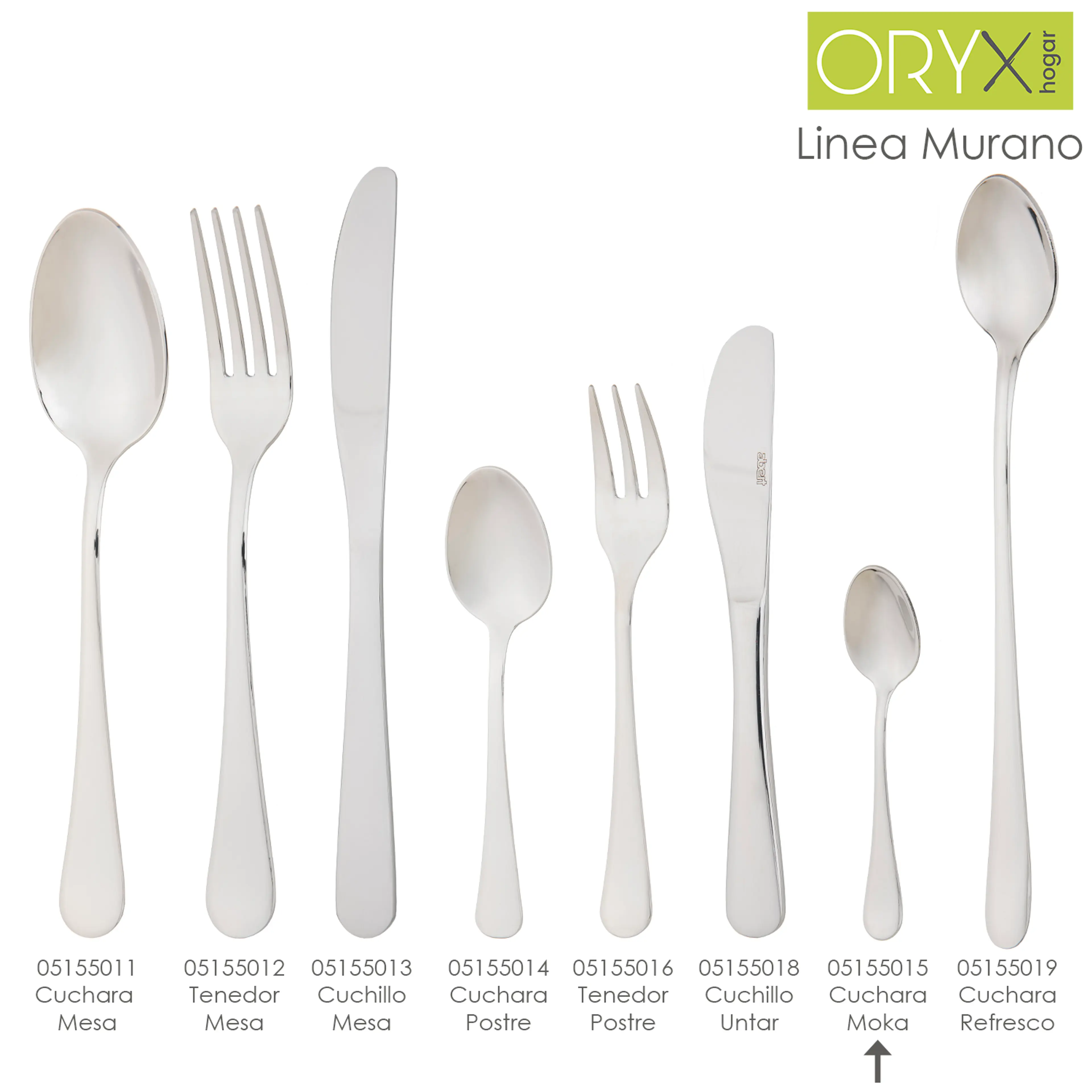 CUCHARA MOKA MURANO 105 MM.CAJA 12 