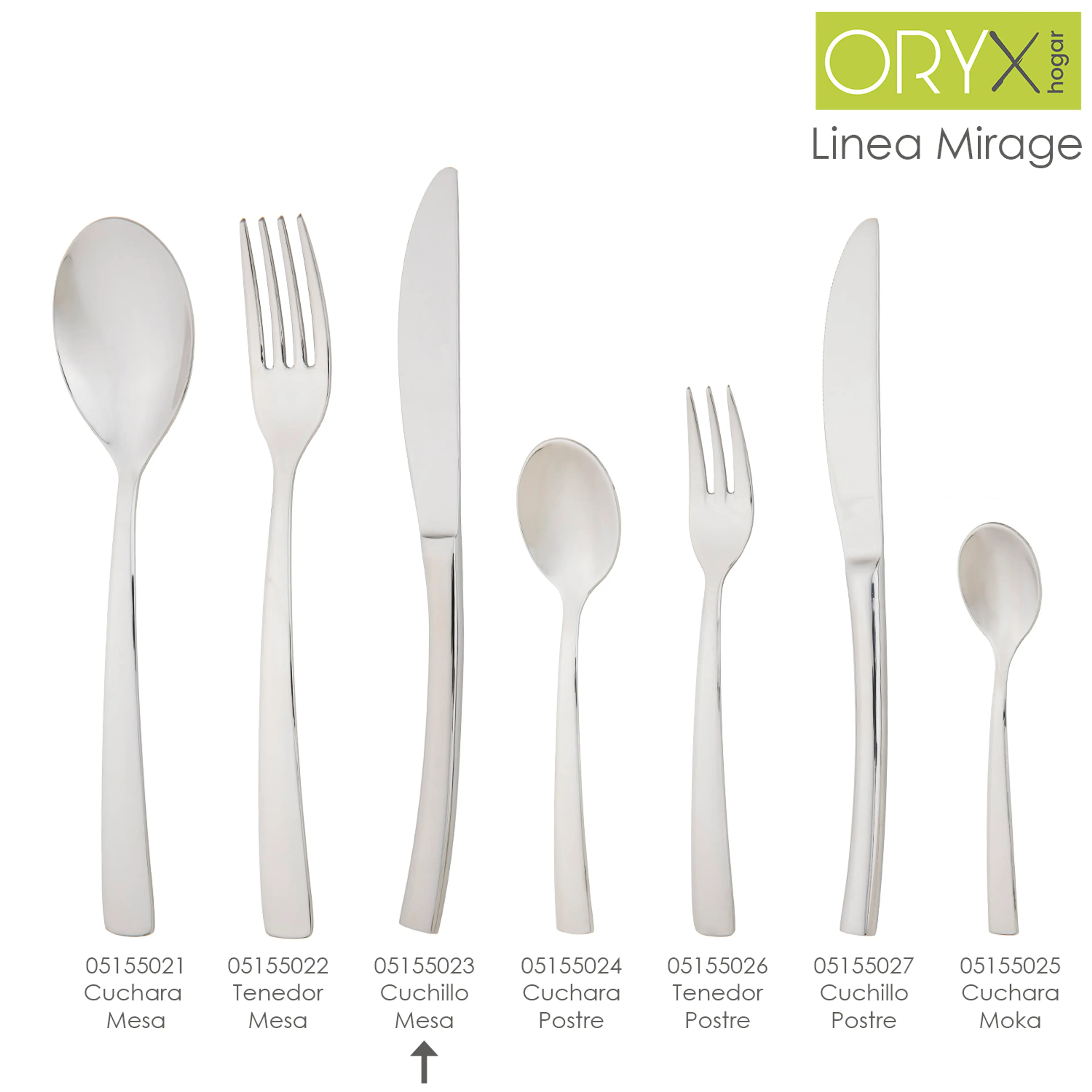 CUCHILLO MESA MIRAGE 213 MM.CAJA 12