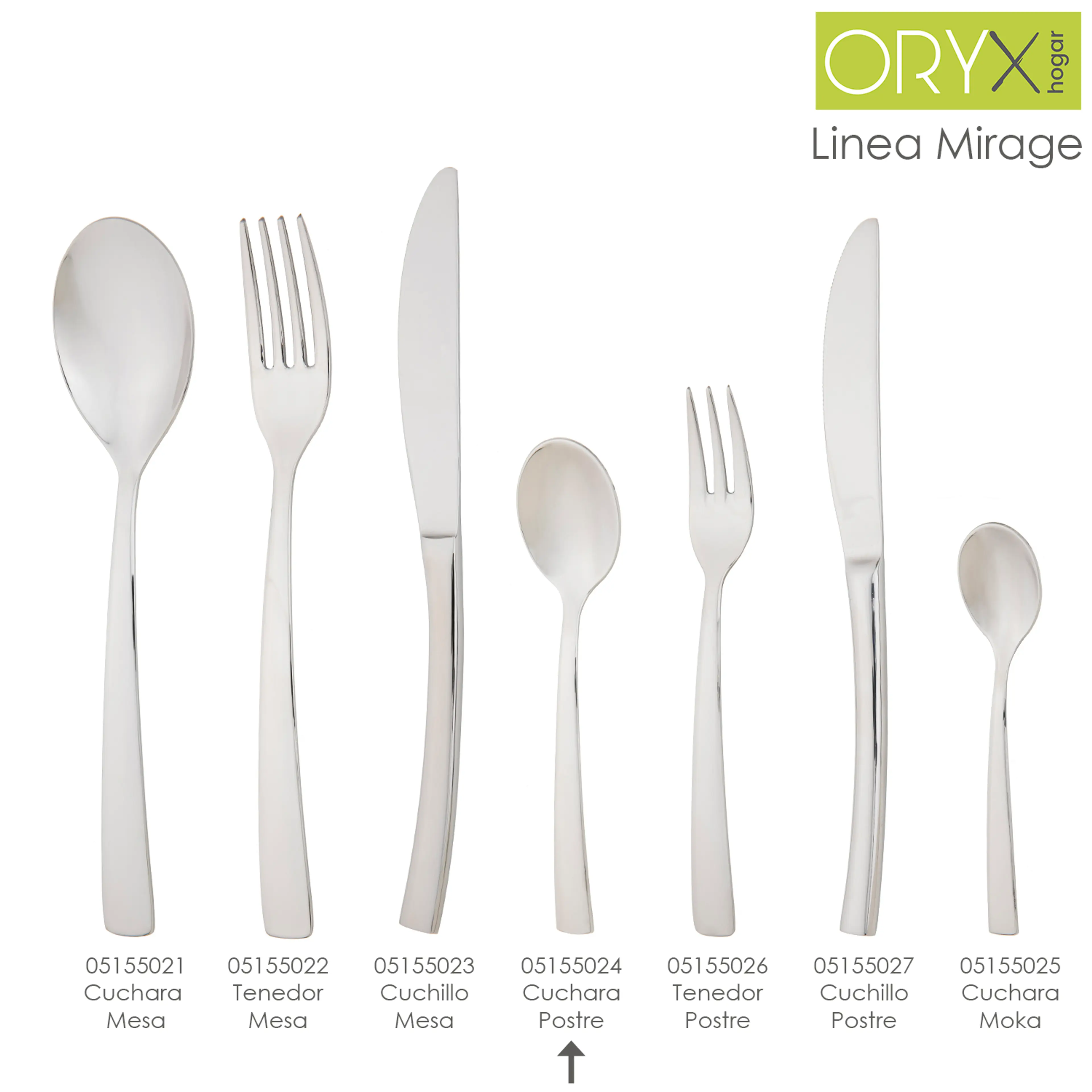 CUCHARA CAFÉ Y POSTRE MIRAGE 135 MM