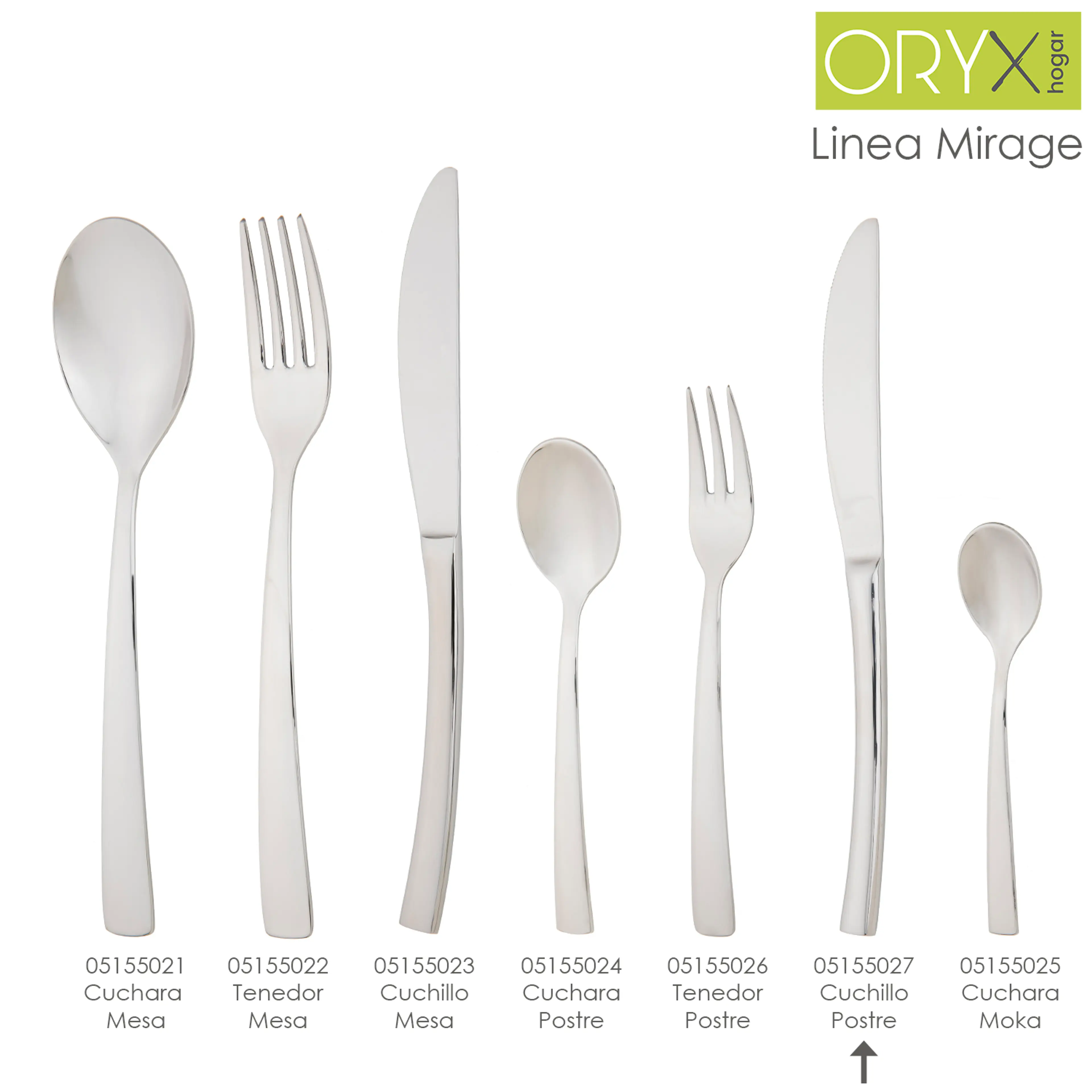 CUCHILLO POSTRE MIRAGE 199 MM.CAJA 