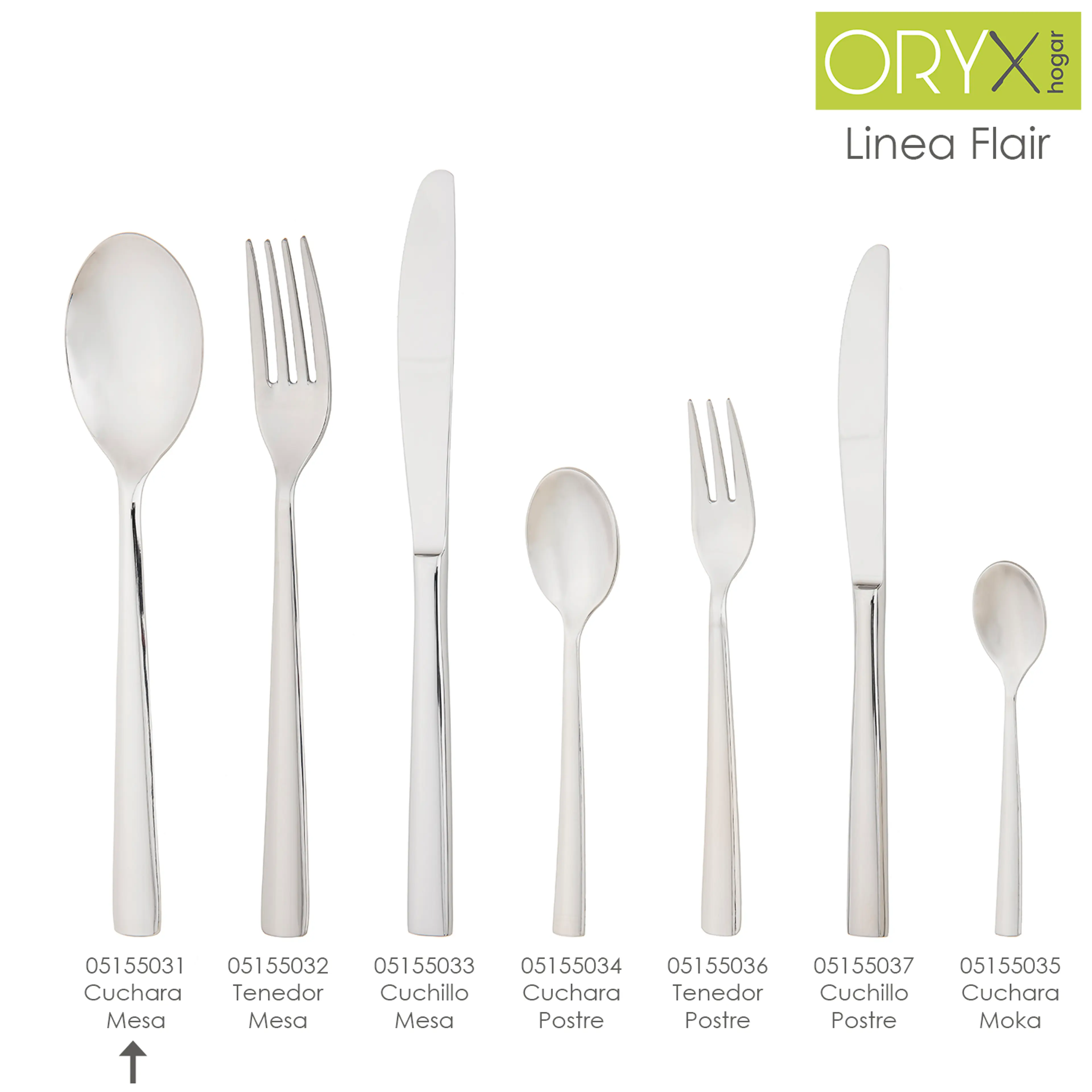 CUCHARA MESA FLAIR 197 MM.CAJA 12 U