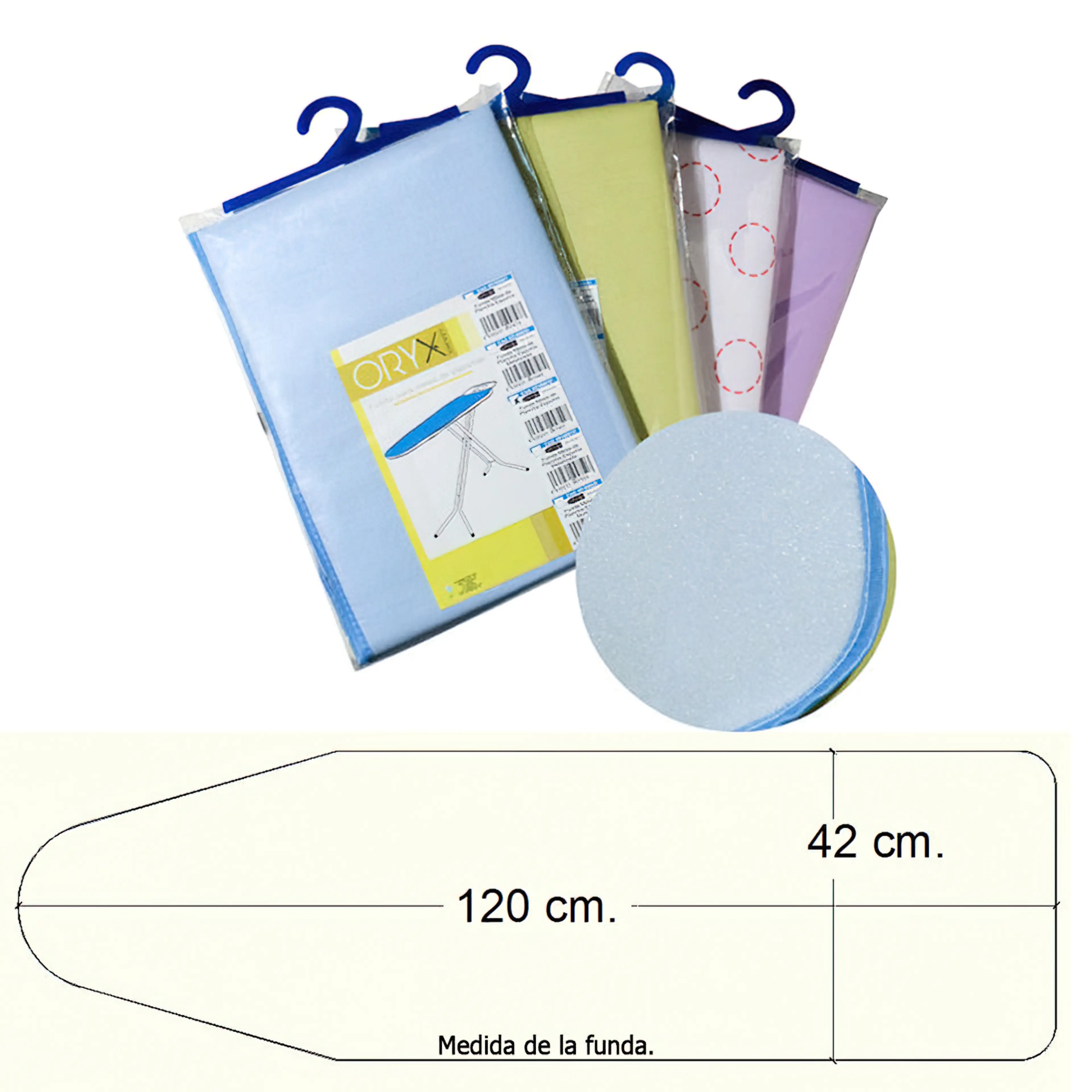 FUNDA MESA PLANCHA ESPUMA 120X42 CM