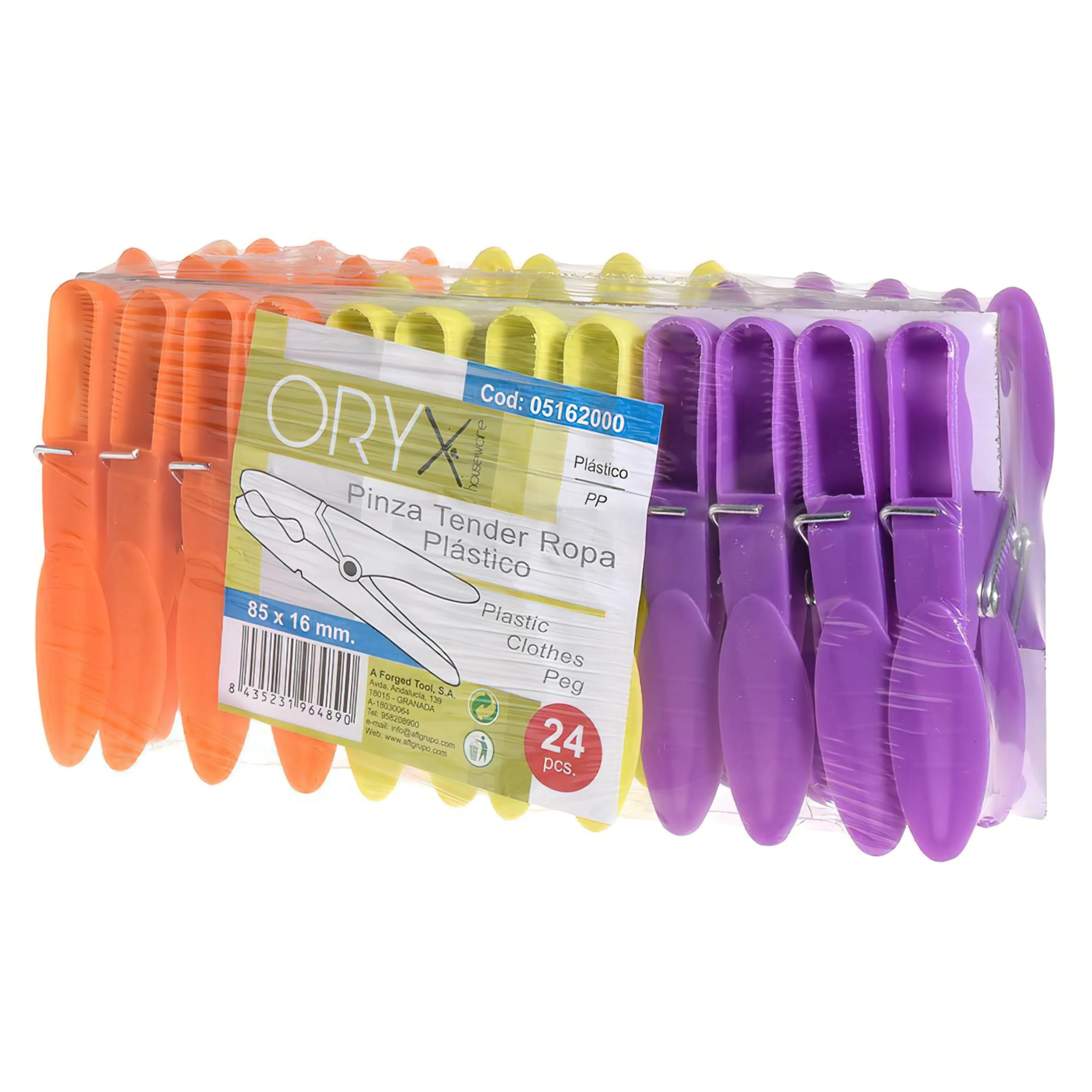 PINZAS TENDER ROPA PLASTICO (PACK 2