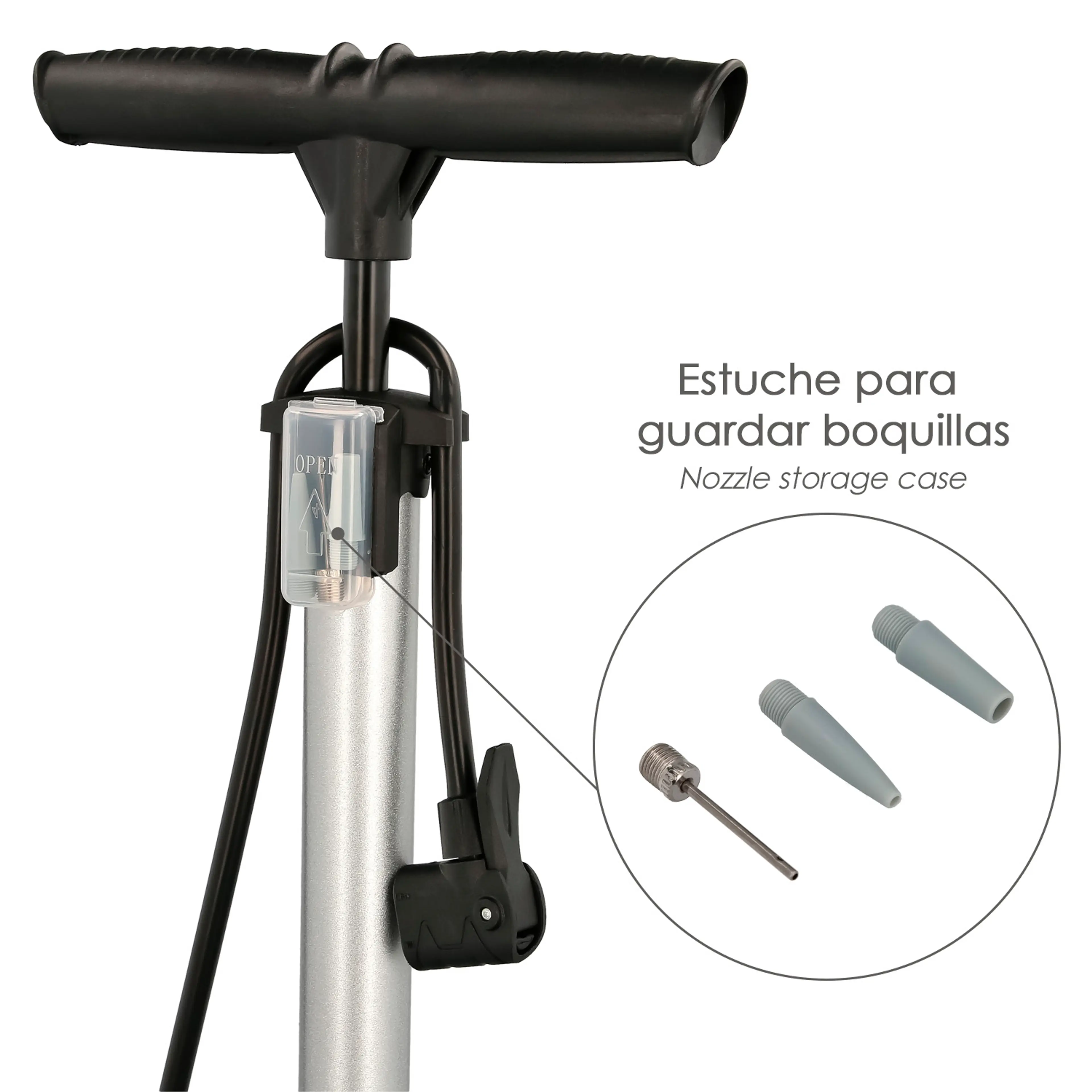 BOMBA INFLAR CON MANOMETRO. DOBLE B