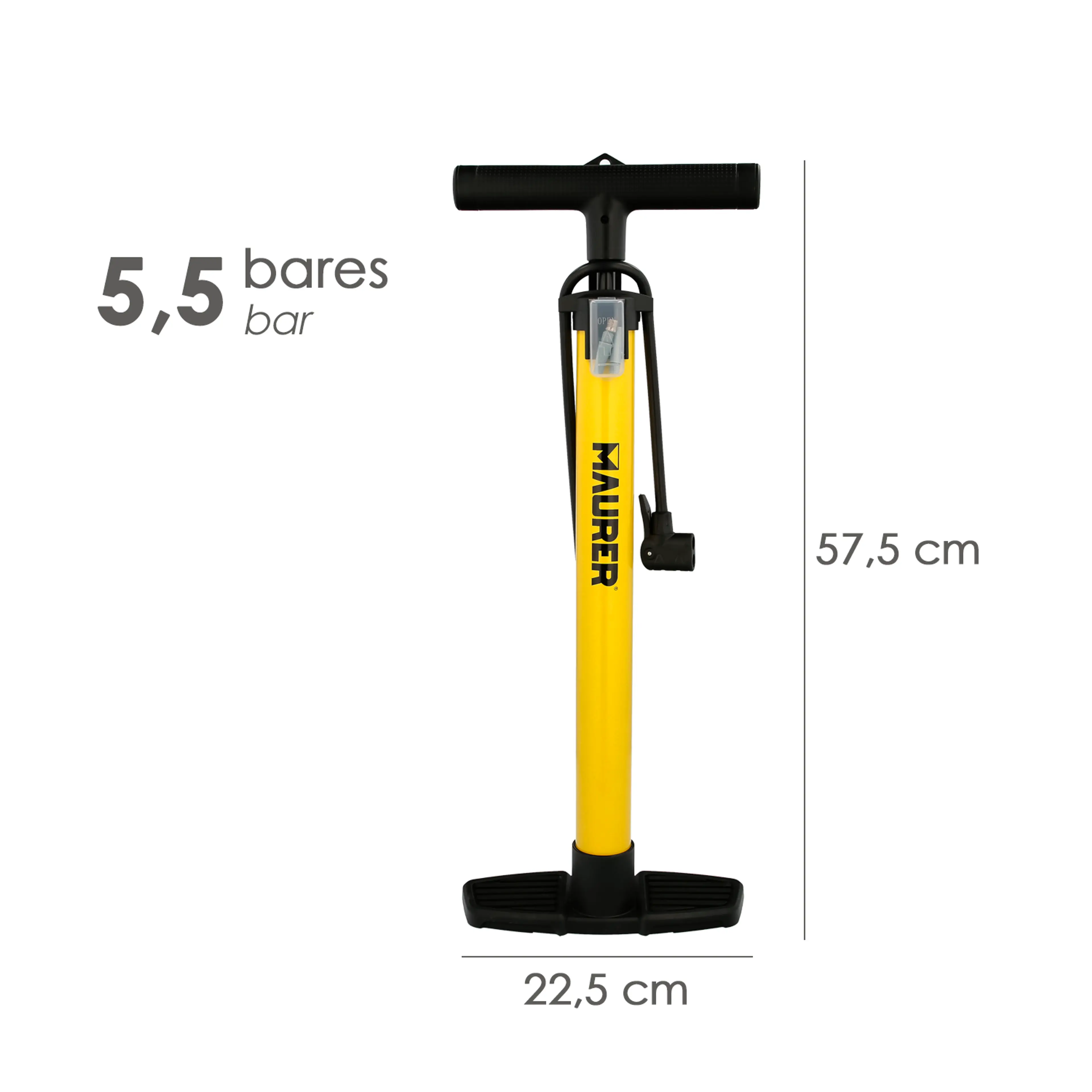 BOMBA INFLAR 5,5 BARES. VALVULAS SC
