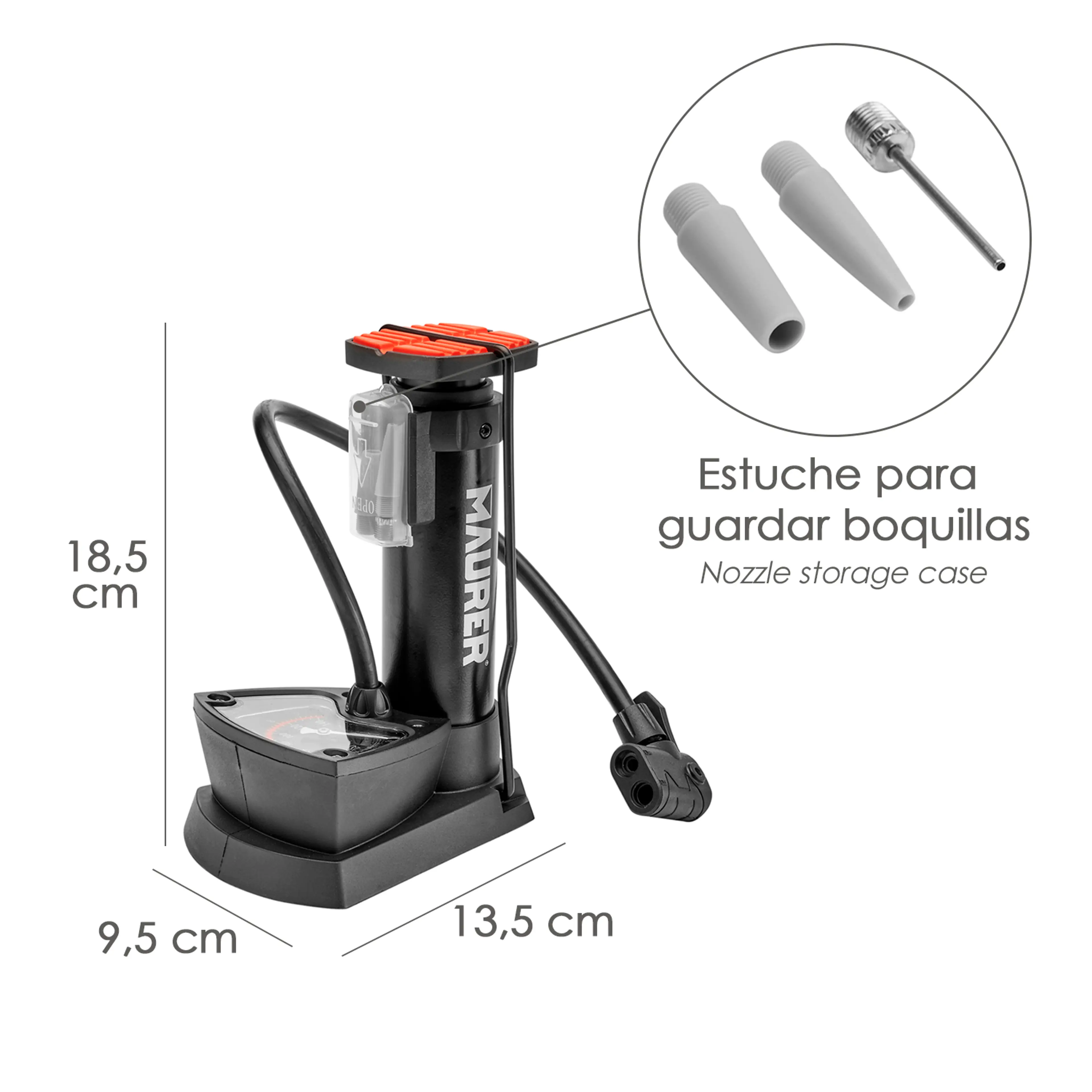 BOMBA INFLAR PIE CON PEDAL Y MANOME
