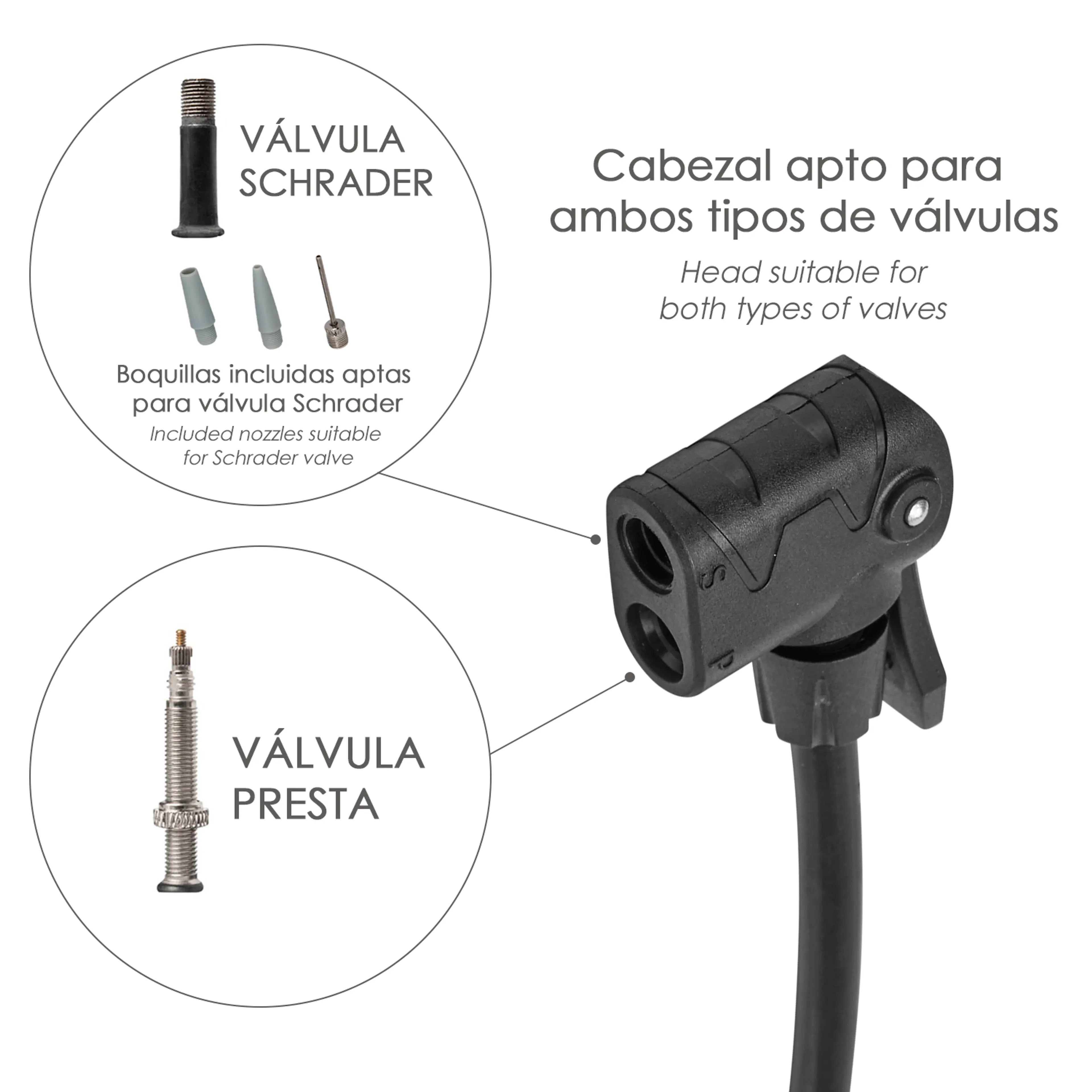 BOMBA INFLAR PIE CON PEDAL Y MANOME