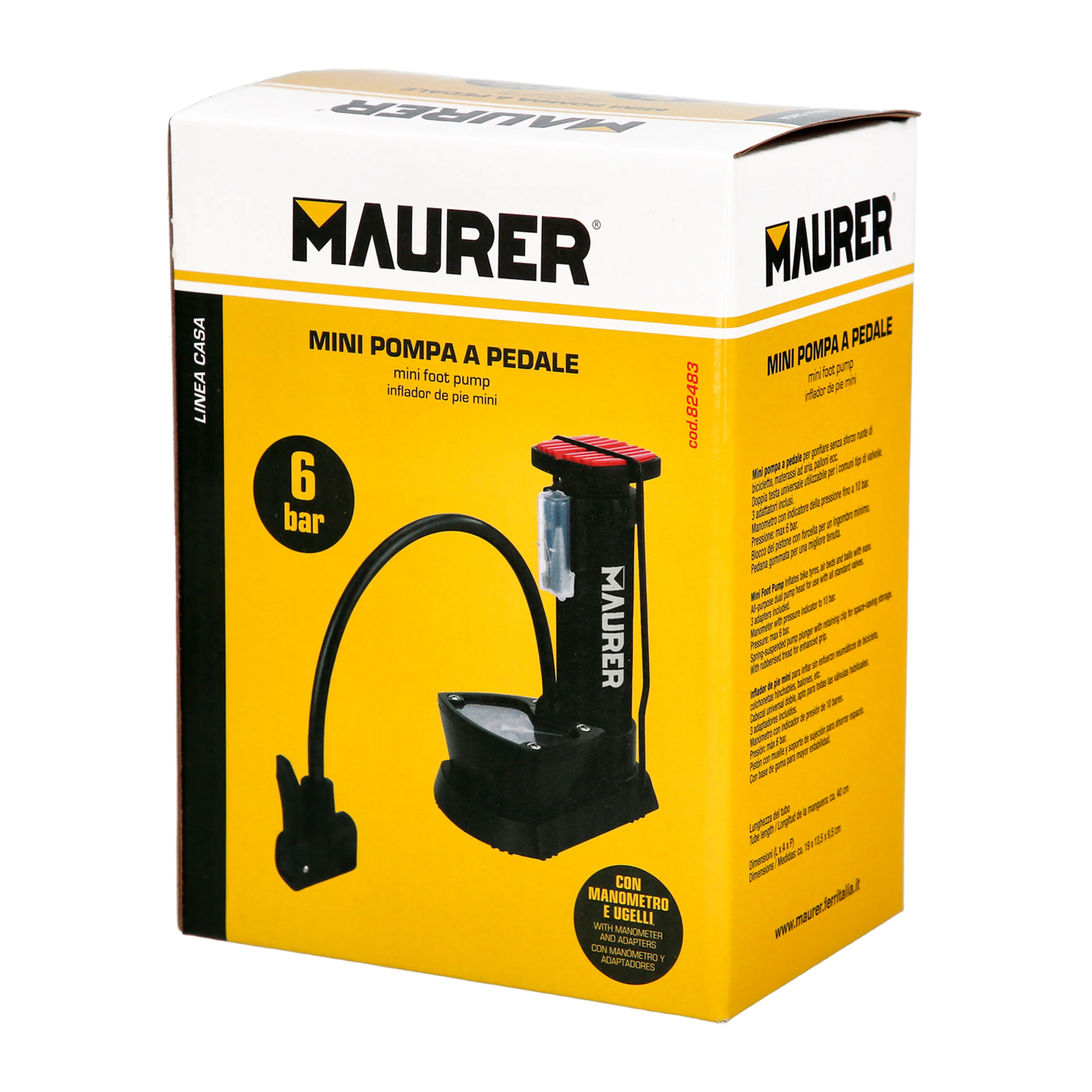 BOMBA INFLAR PIE CON PEDAL Y MANOME