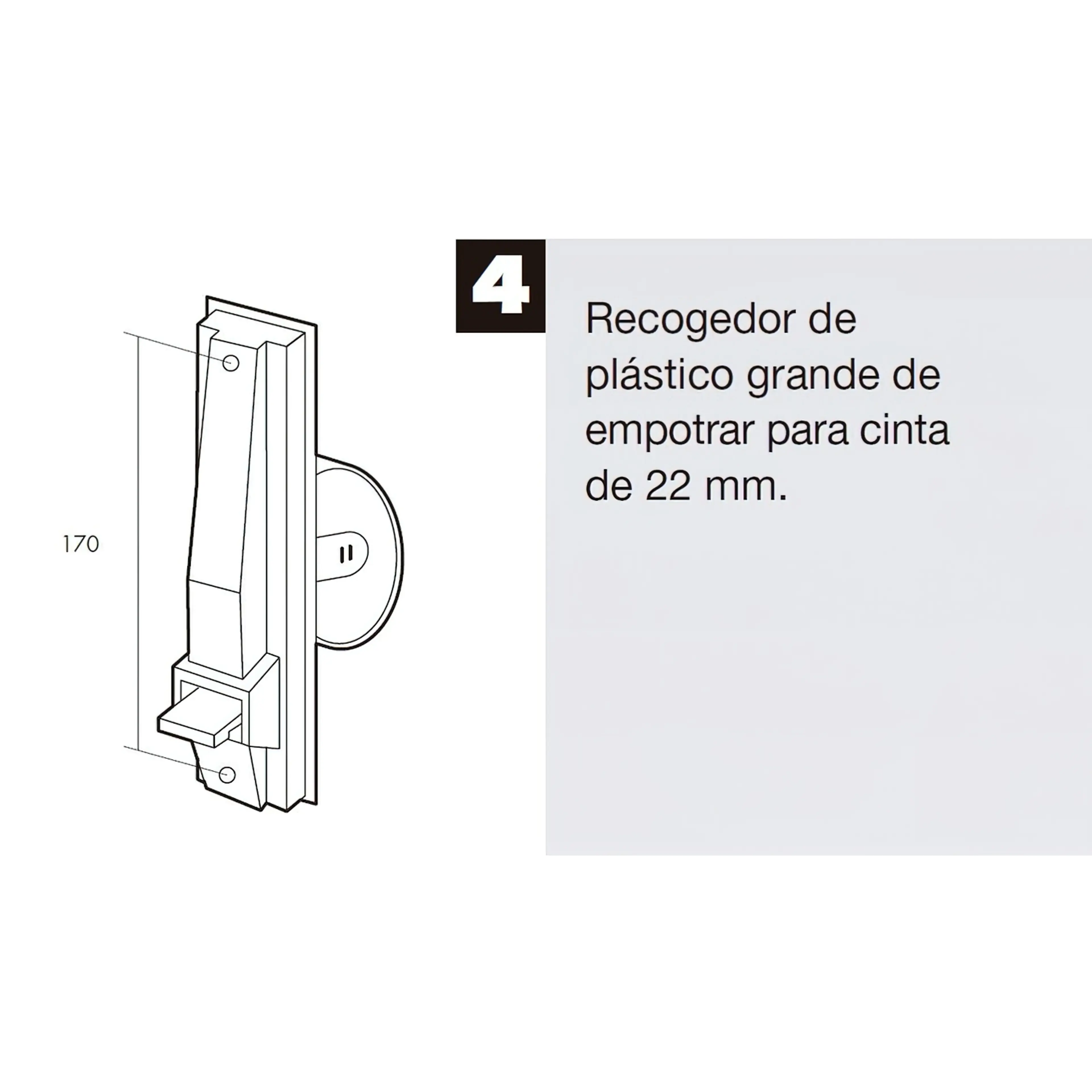 RECOGEDOR PERSIANA PLASTICO GRANDE 