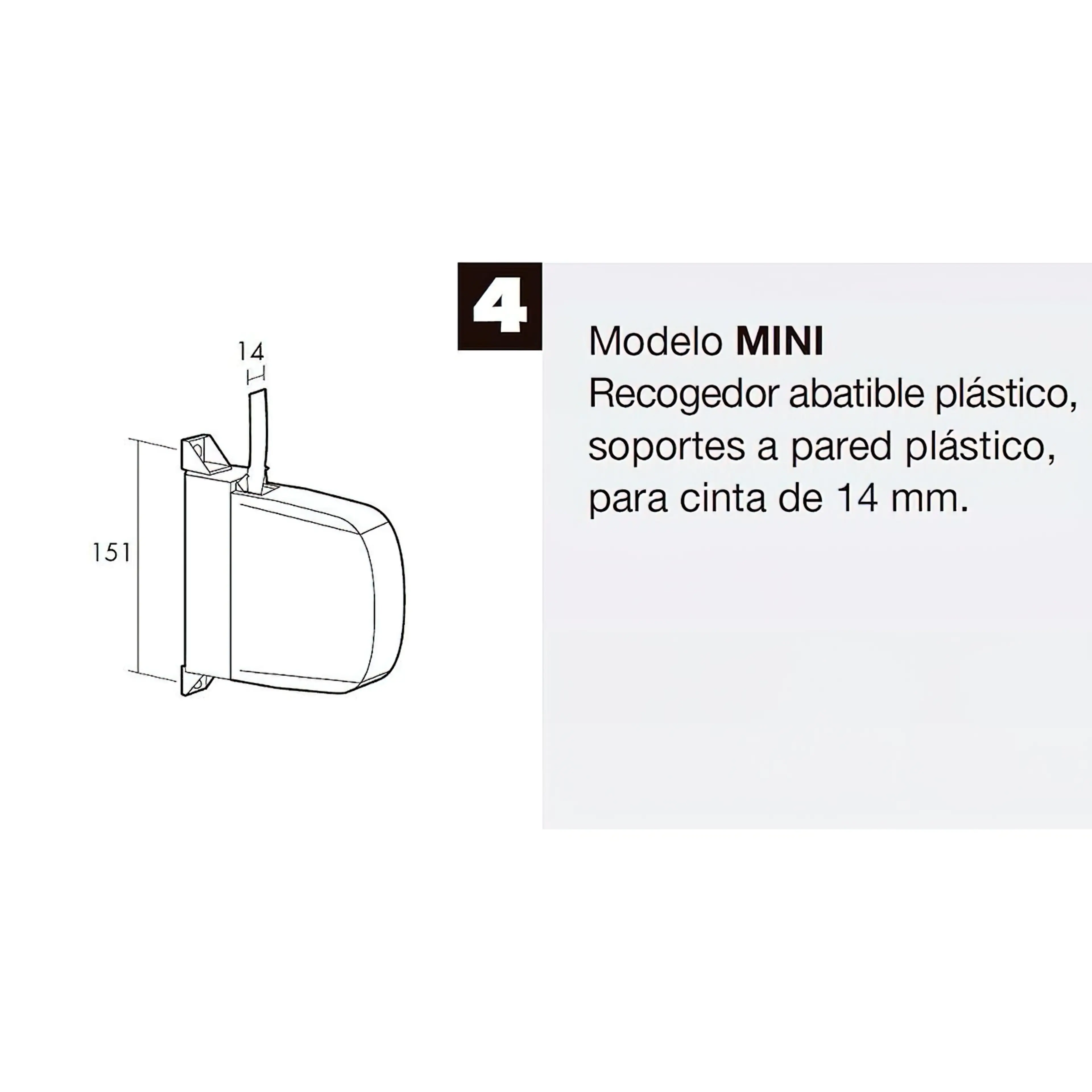 RECOGEDOR PERSIANA MINI  6 METROS A