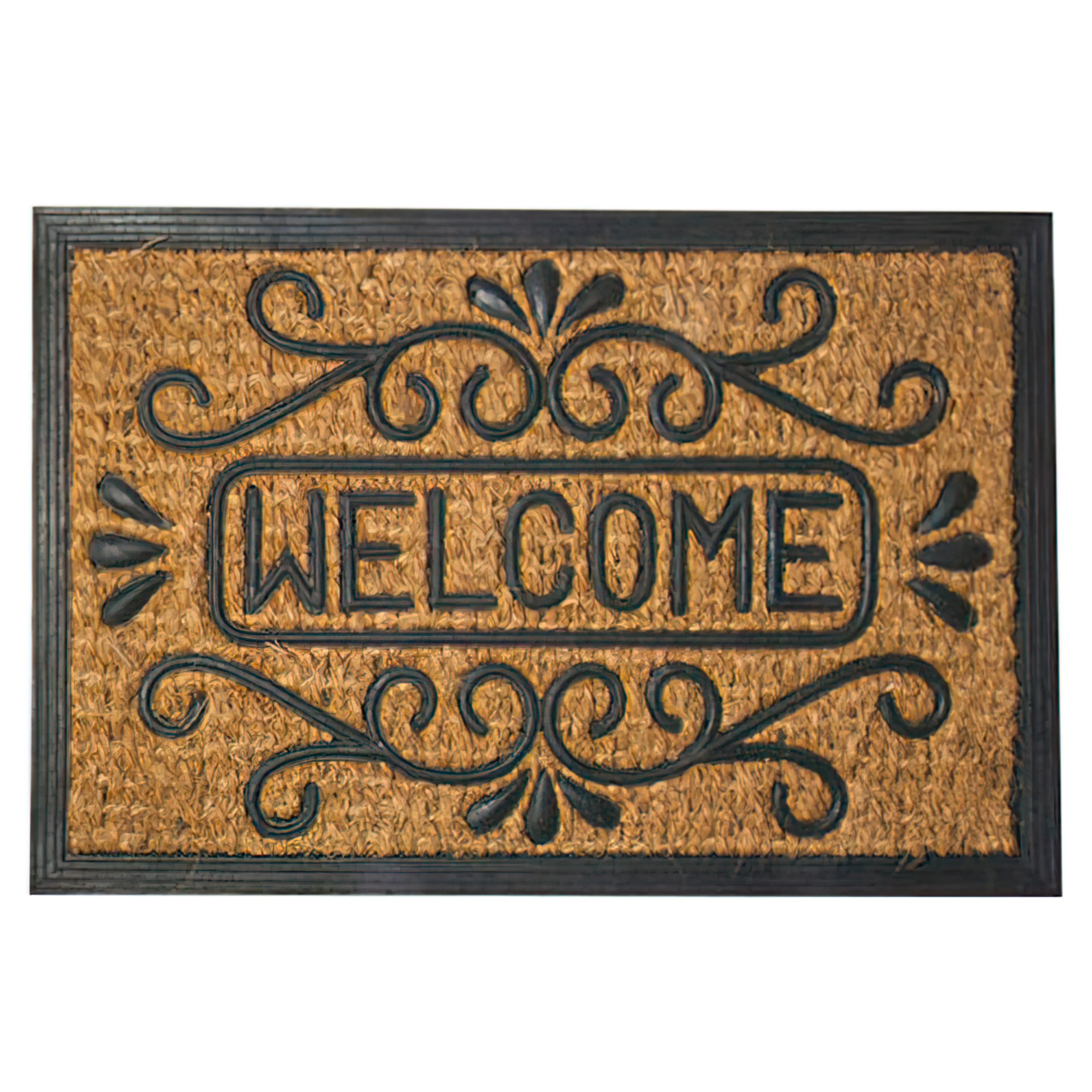 FELPUDO FIBRA COCO Y GOMA WELCOME 4