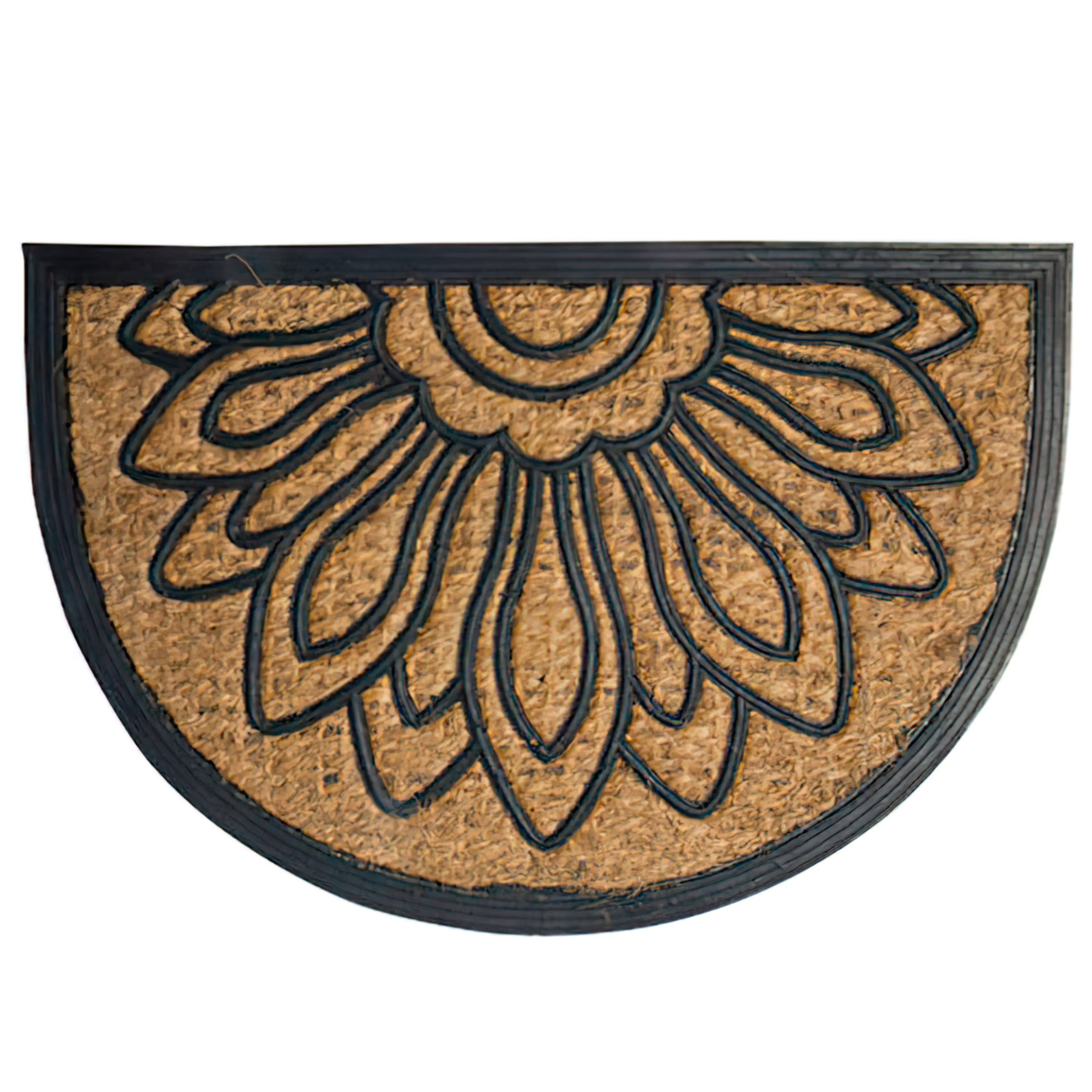 FELPUDO FIBRA COCO Y GOMA 1/2 LUNA 