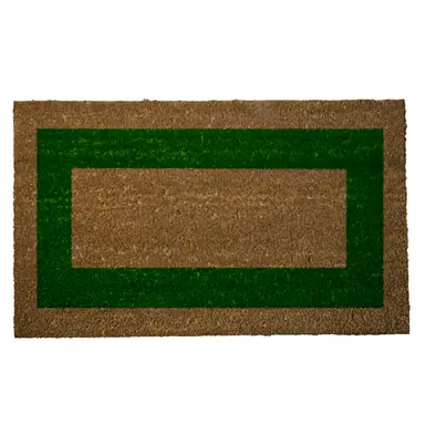 FELPUDO FIBRA COCO RAYA VERDE 45X75