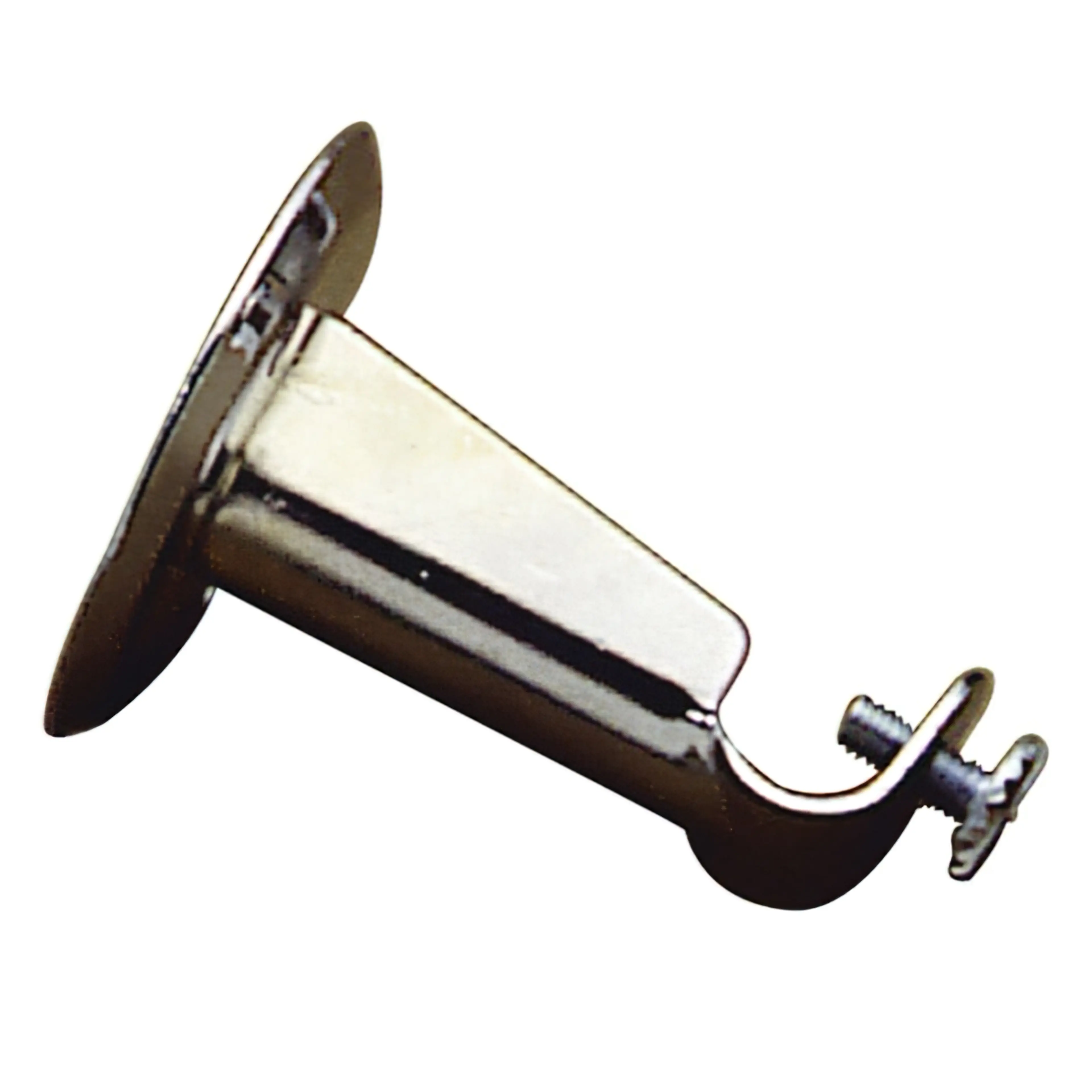 SOPORTE BARRA 12 MM.Ø CROMO FRONTAL