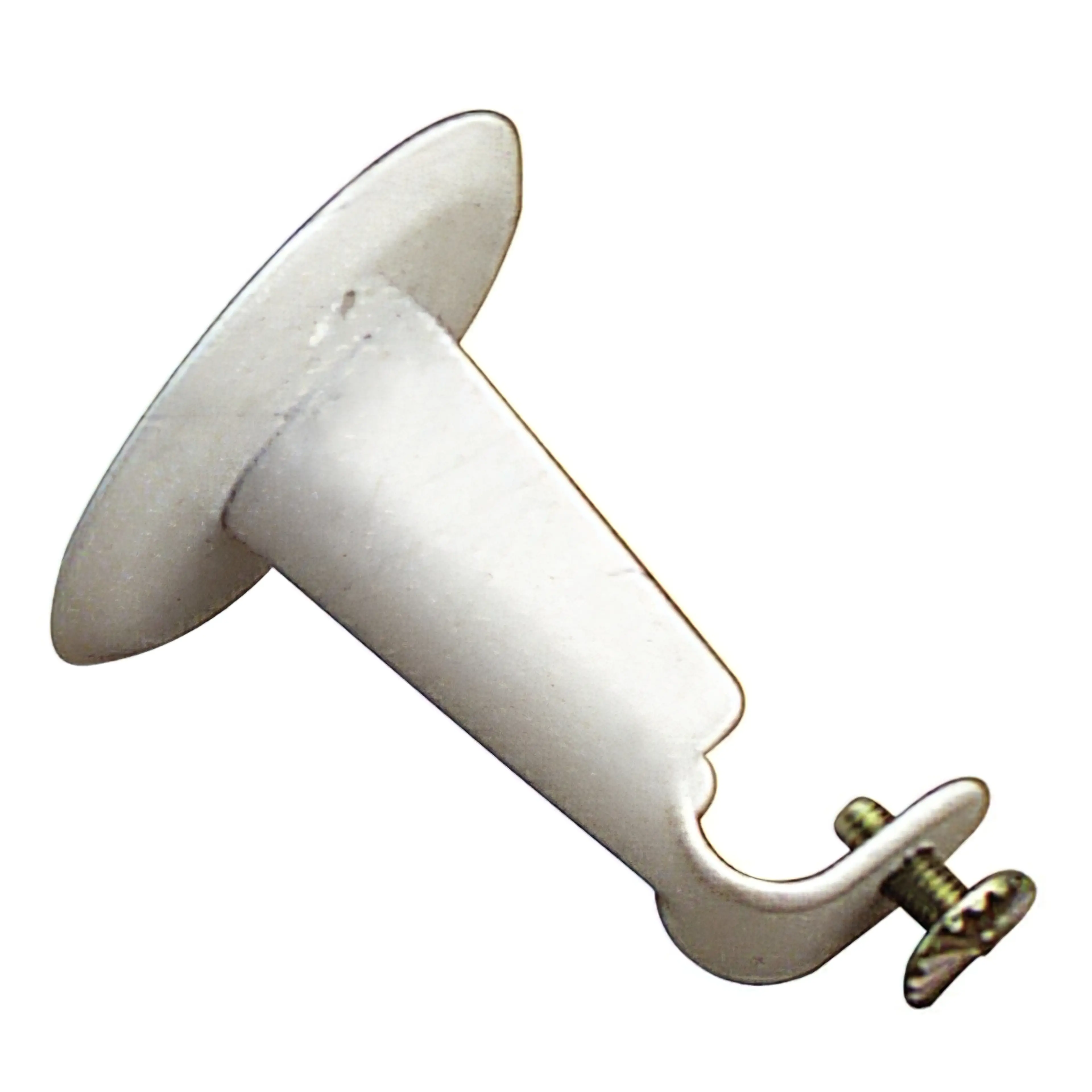 SOPORTE BARRA 12 MM.Ø BLANCO FRONTA