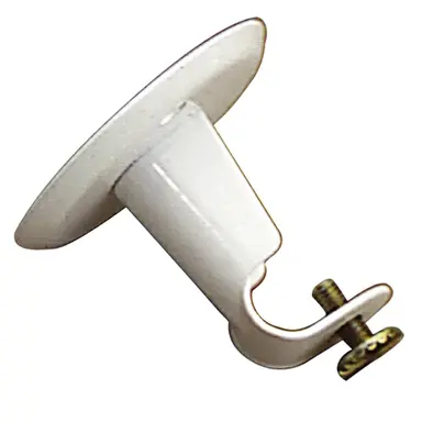 SOPORTE BARRA 12 MM.Ø BLANCO TECHO 