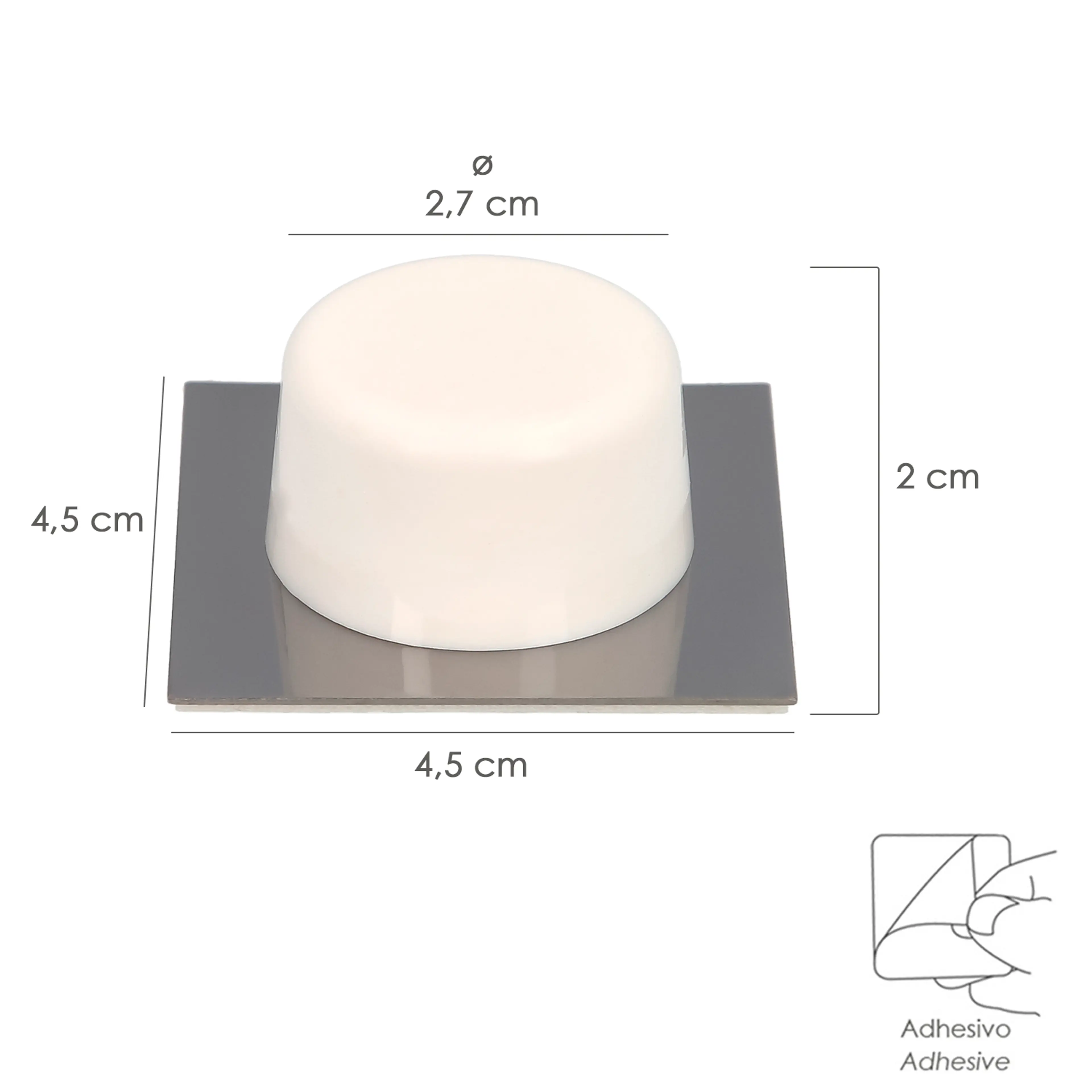 TOPE PUERTA WOLFPACK ADHESIVO BLANC