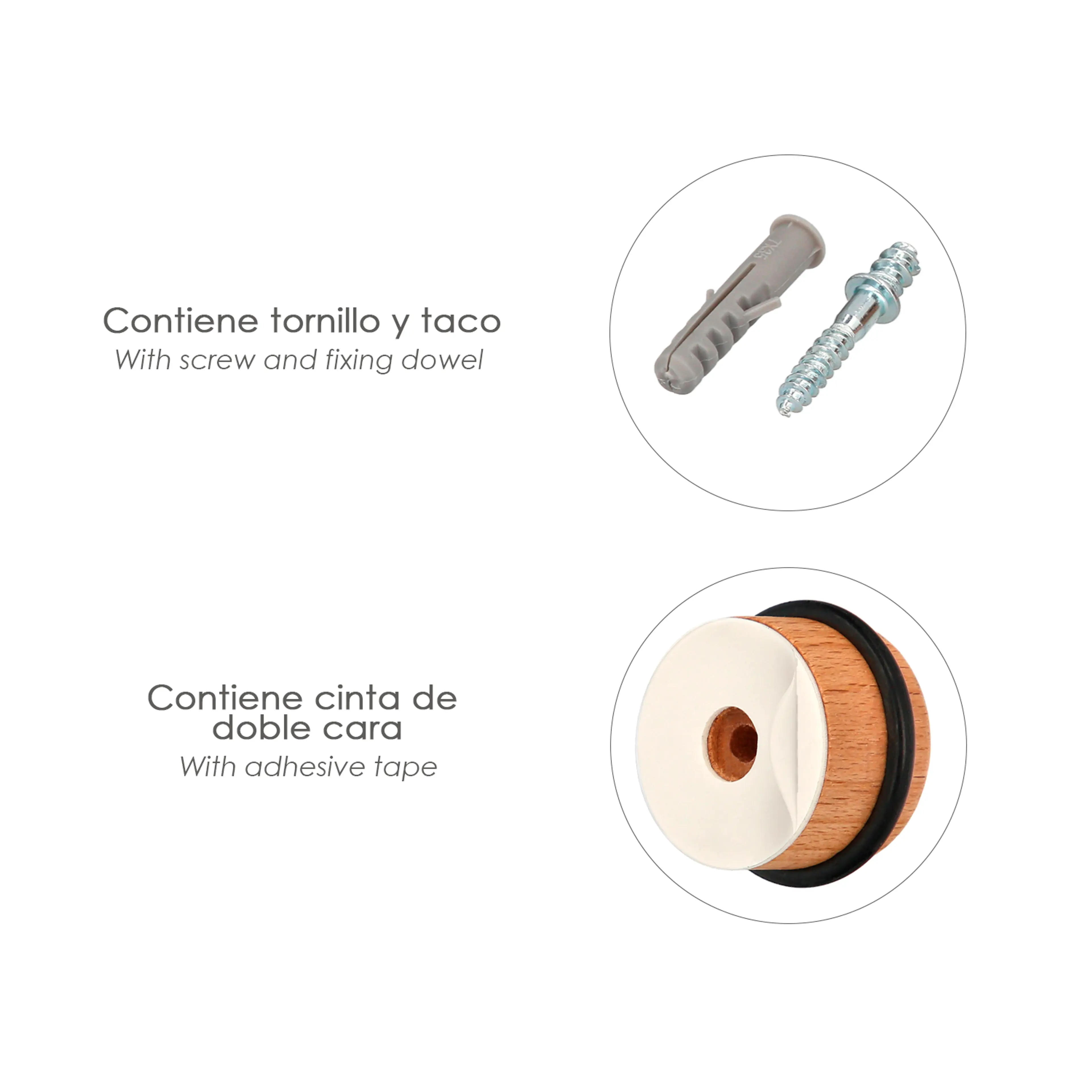 TOPE PUERTA ADHESIVO / ATORNILLABLE