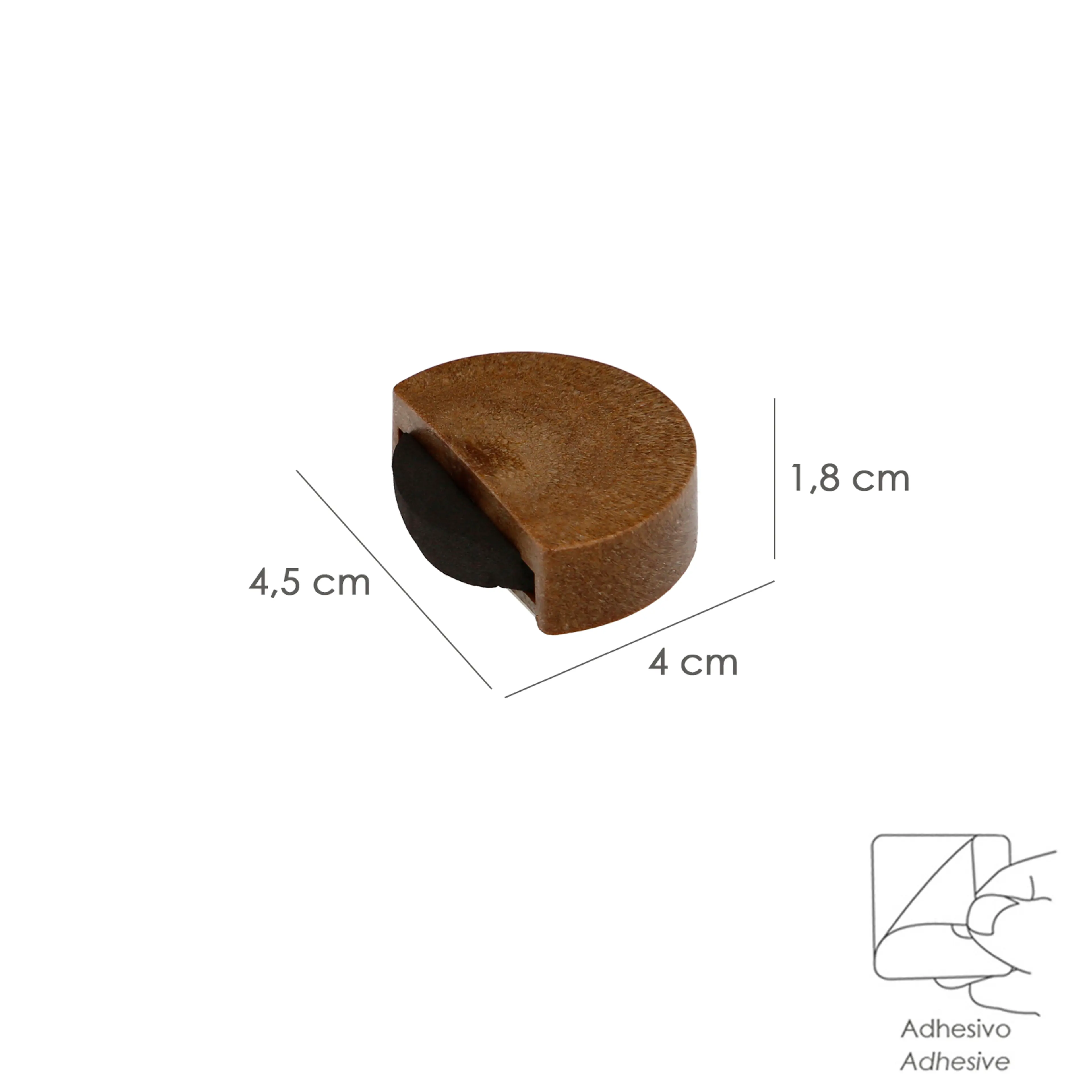 TOPE PUERTA ADHESIVO SILENCIOSO COL