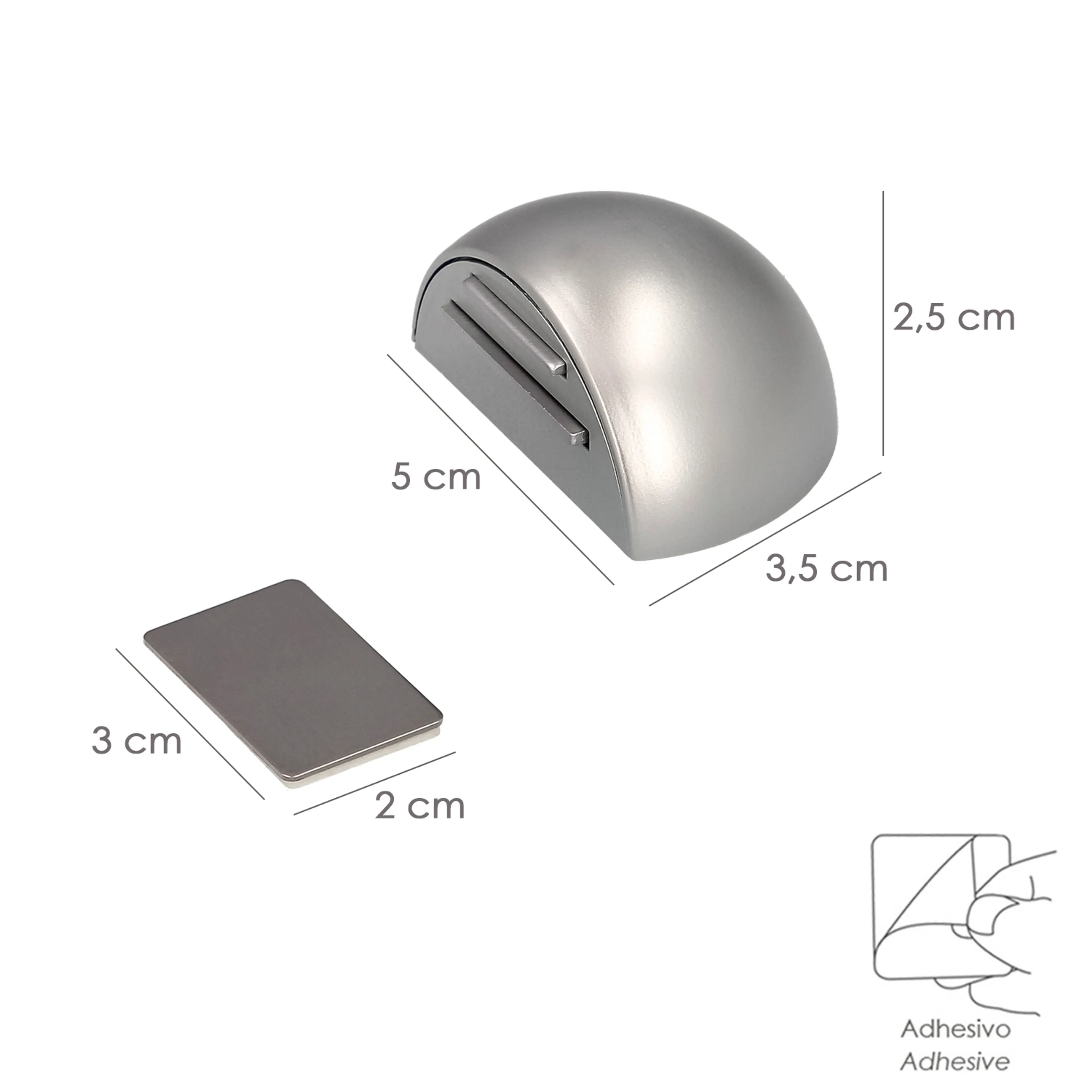 TOPE PUERTA ADHESIVO CON IMÁN RETEN