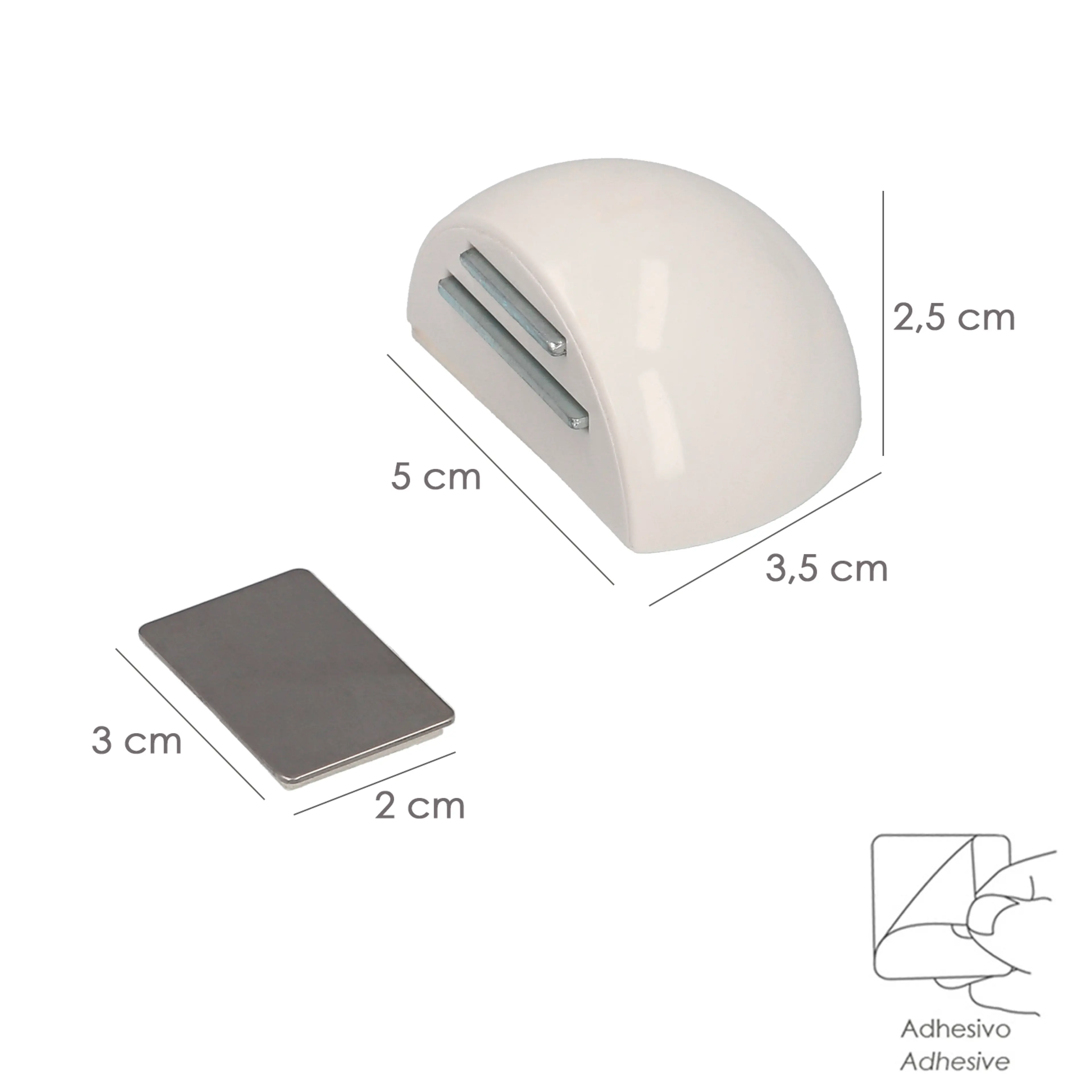 TOPE PUERTA ADHESIVO CON IMÁN RETEN