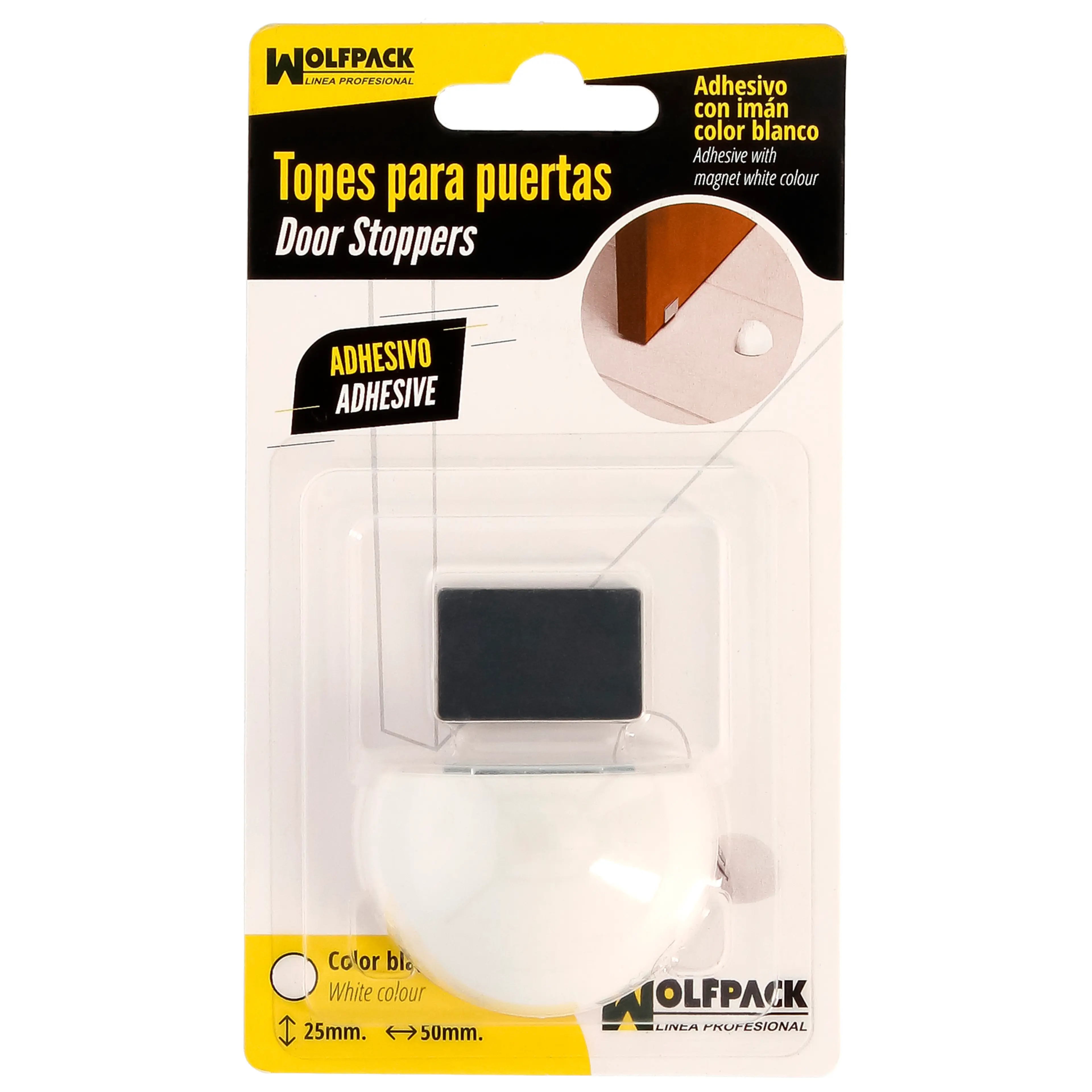 TOPE PUERTA ADHESIVO CON IMÁN RETEN