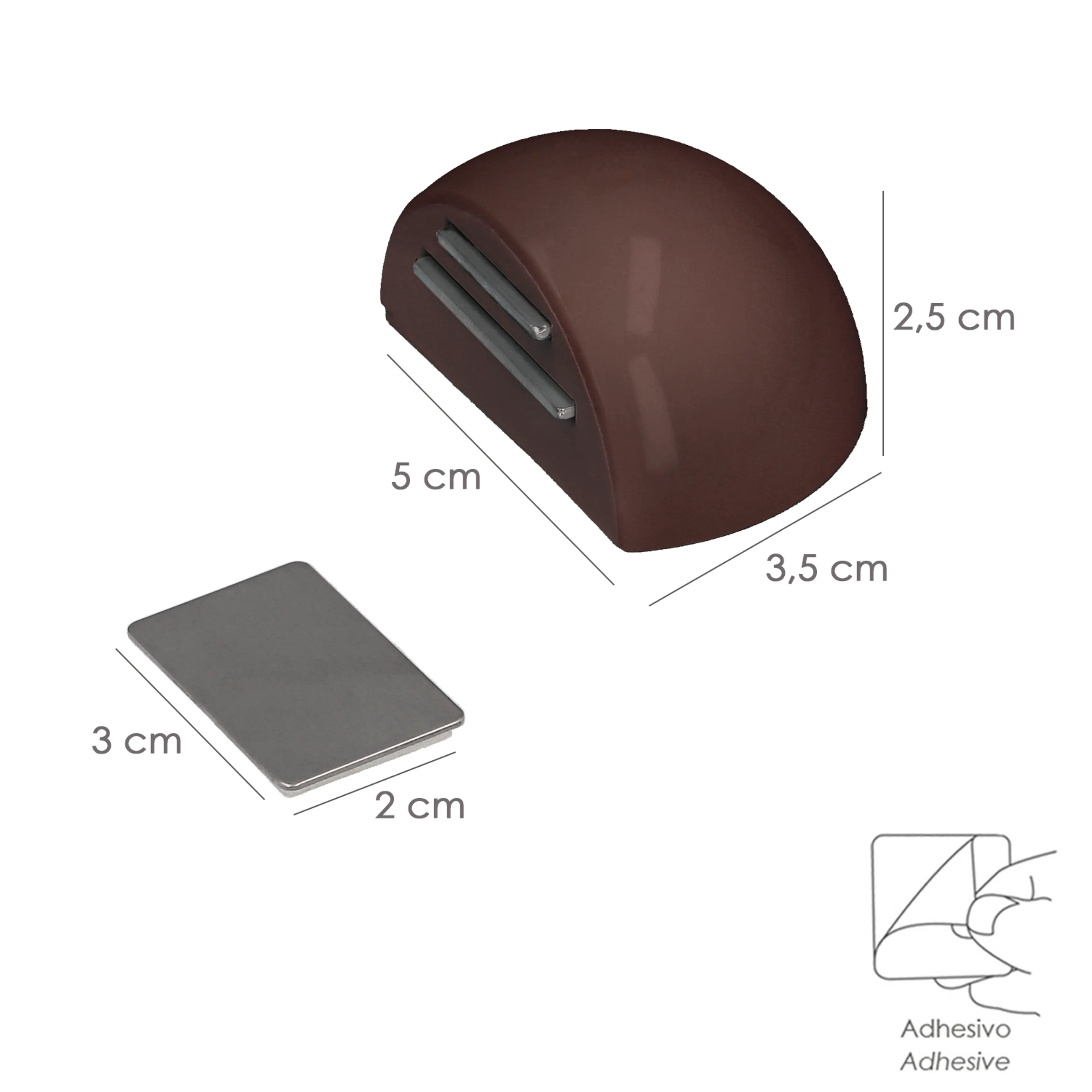 TOPE PUERTA ADHESIVO CON IMÁN RETEN