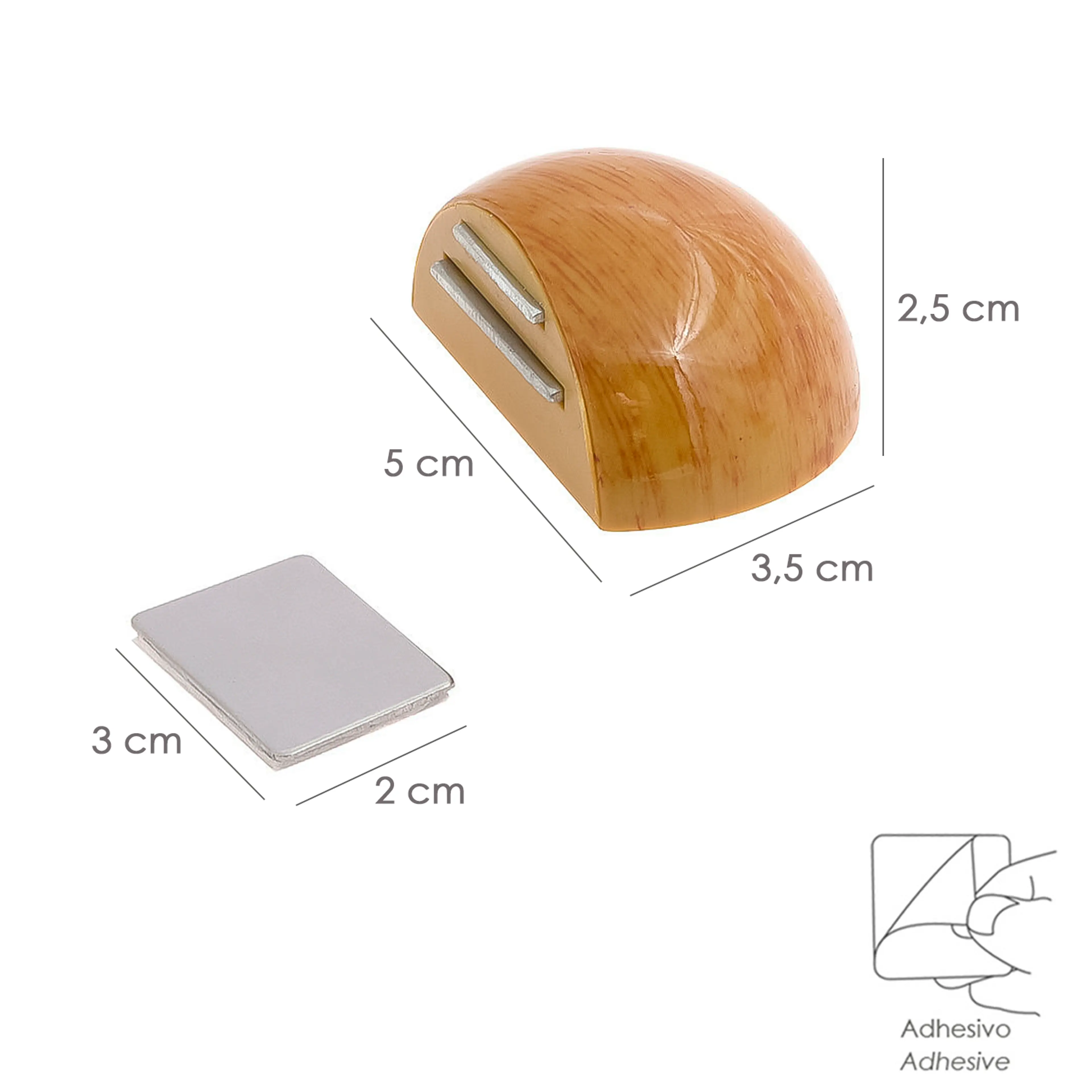 TOPE PUERTA ADHESIVO CON IMÁN RETEN