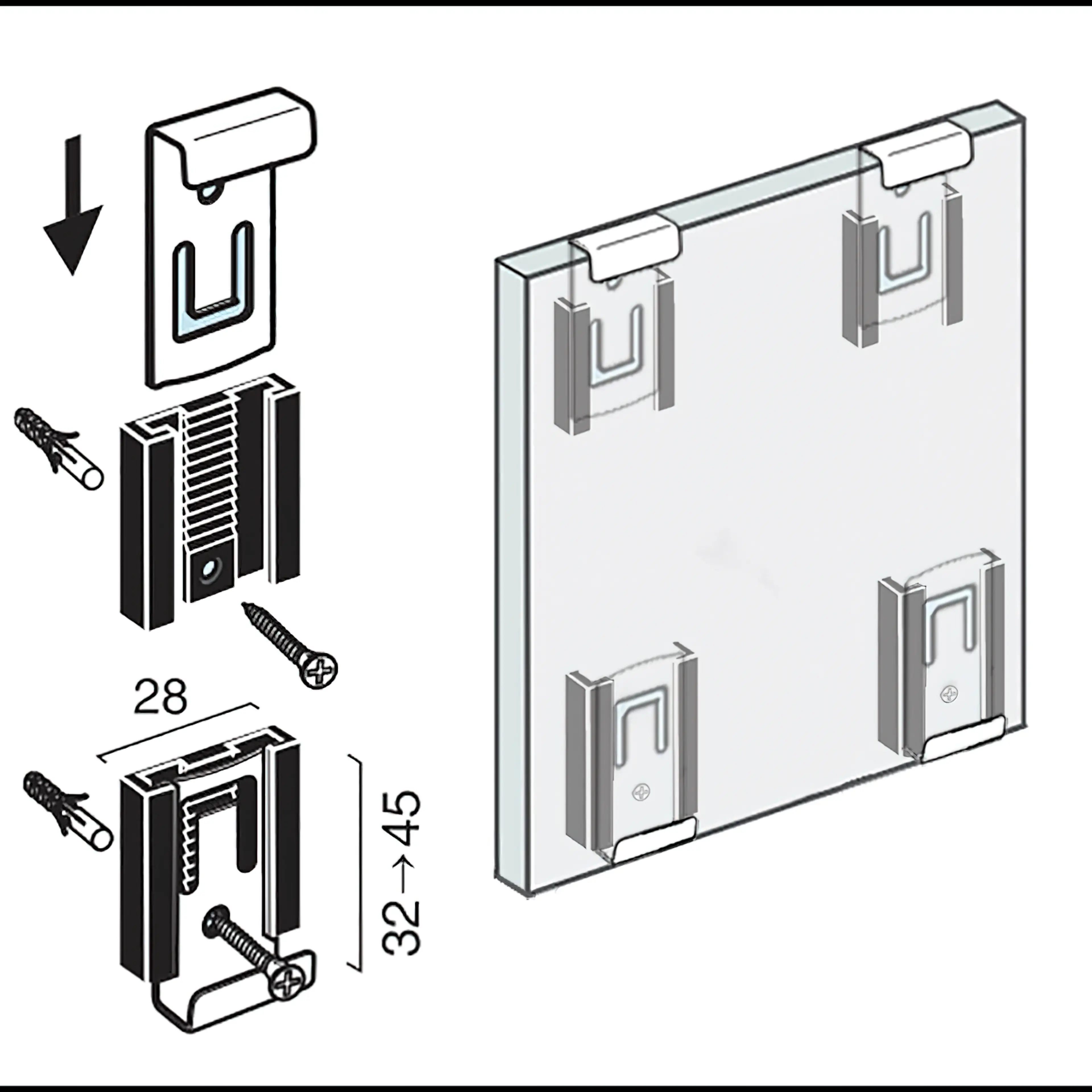 GRAPA ESPEJO GRADUABLE INOXIDABLE 2