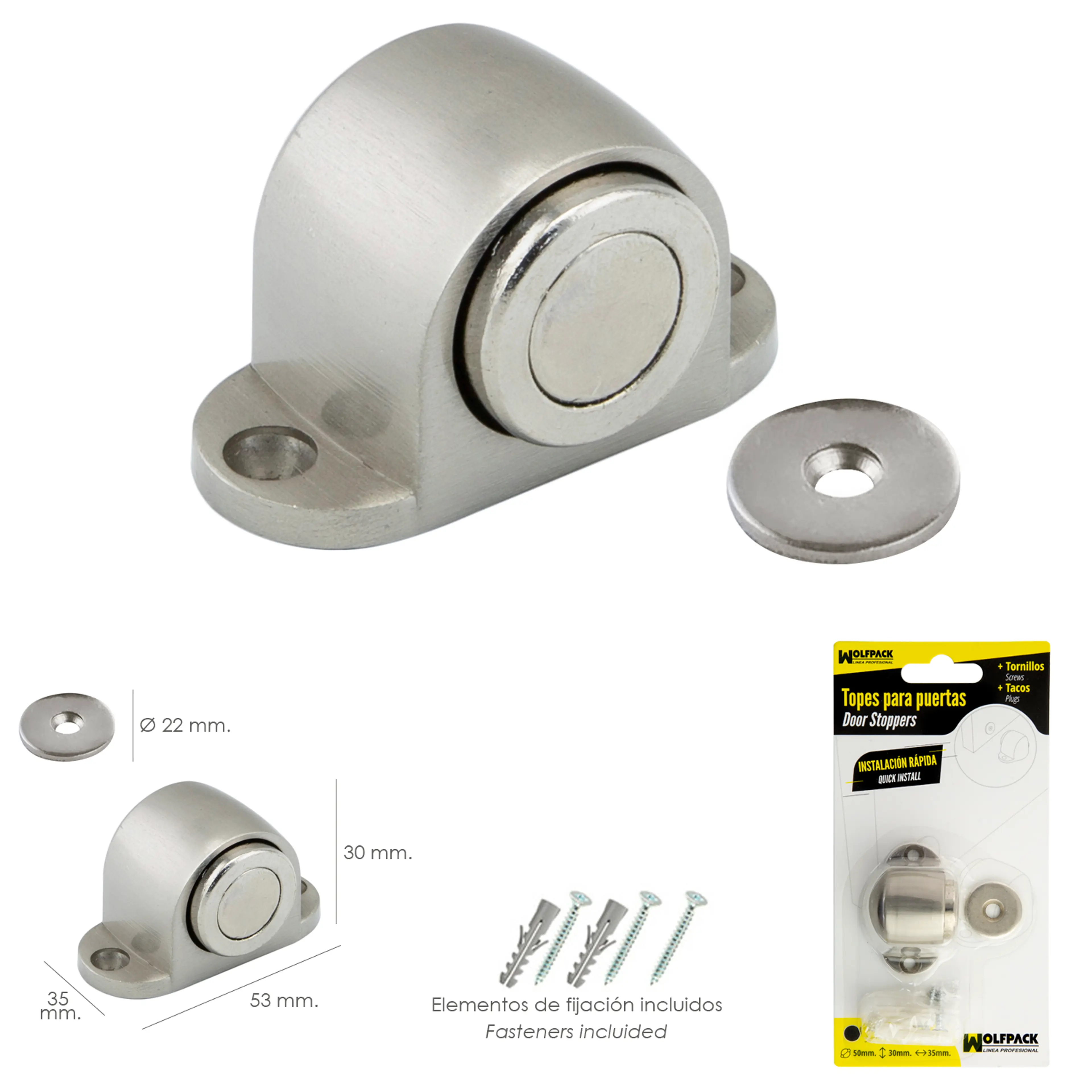 TOPE PUERTA RETENEDOR MAGNETICO EXT