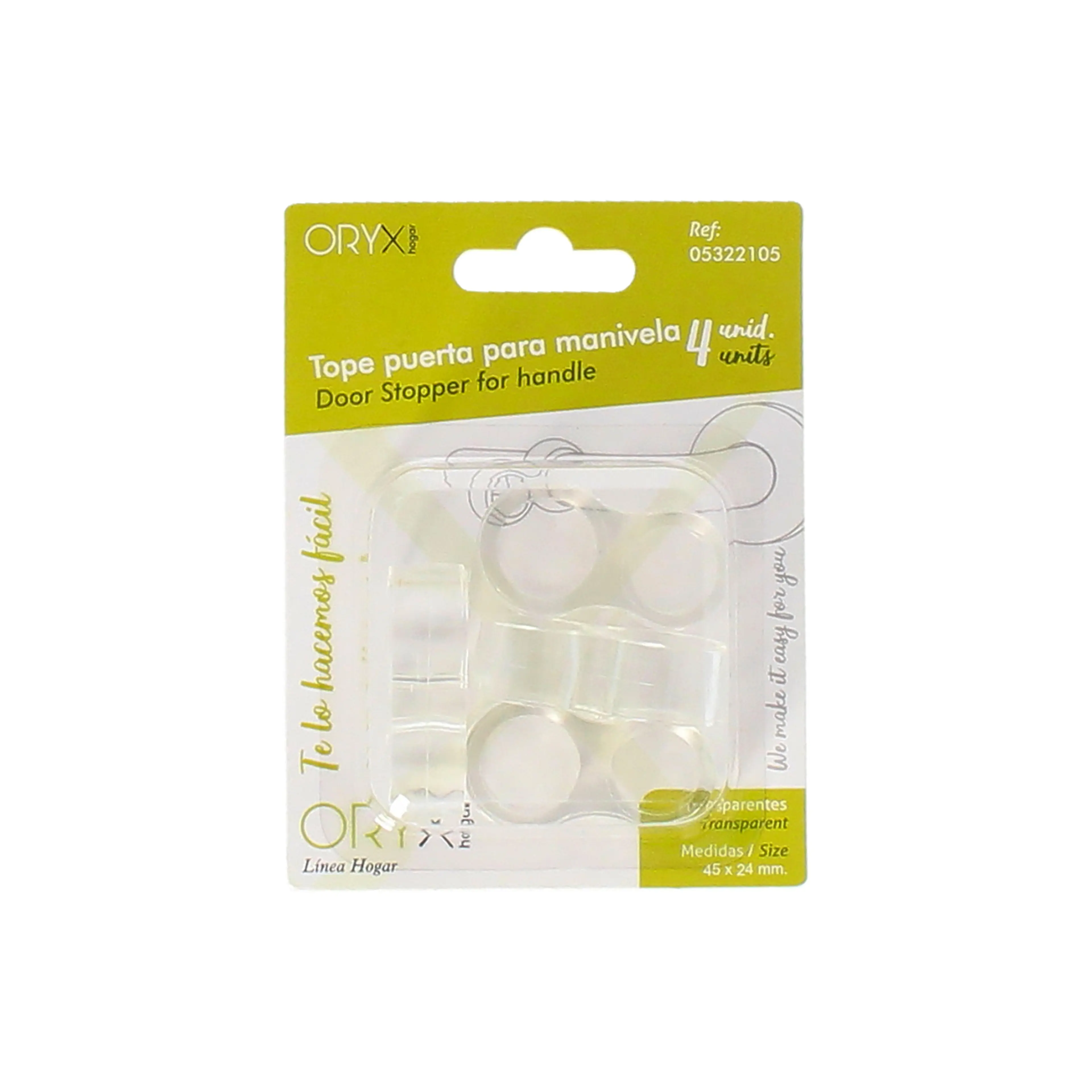 TOPE PUERTA PARA MANIVELA TRANSLUCI