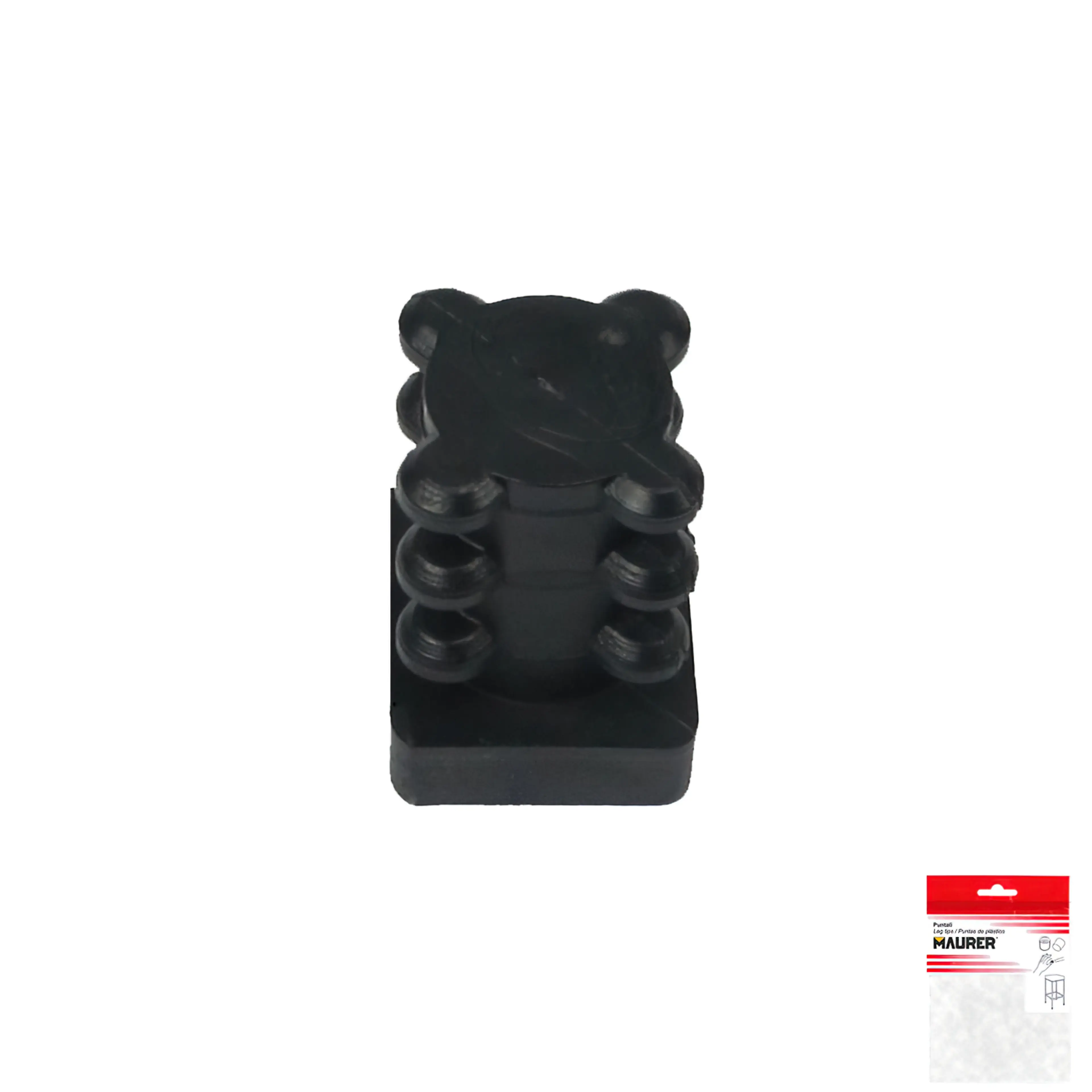 CONTERA CUADRADA INTERIOR NEGRA 16X