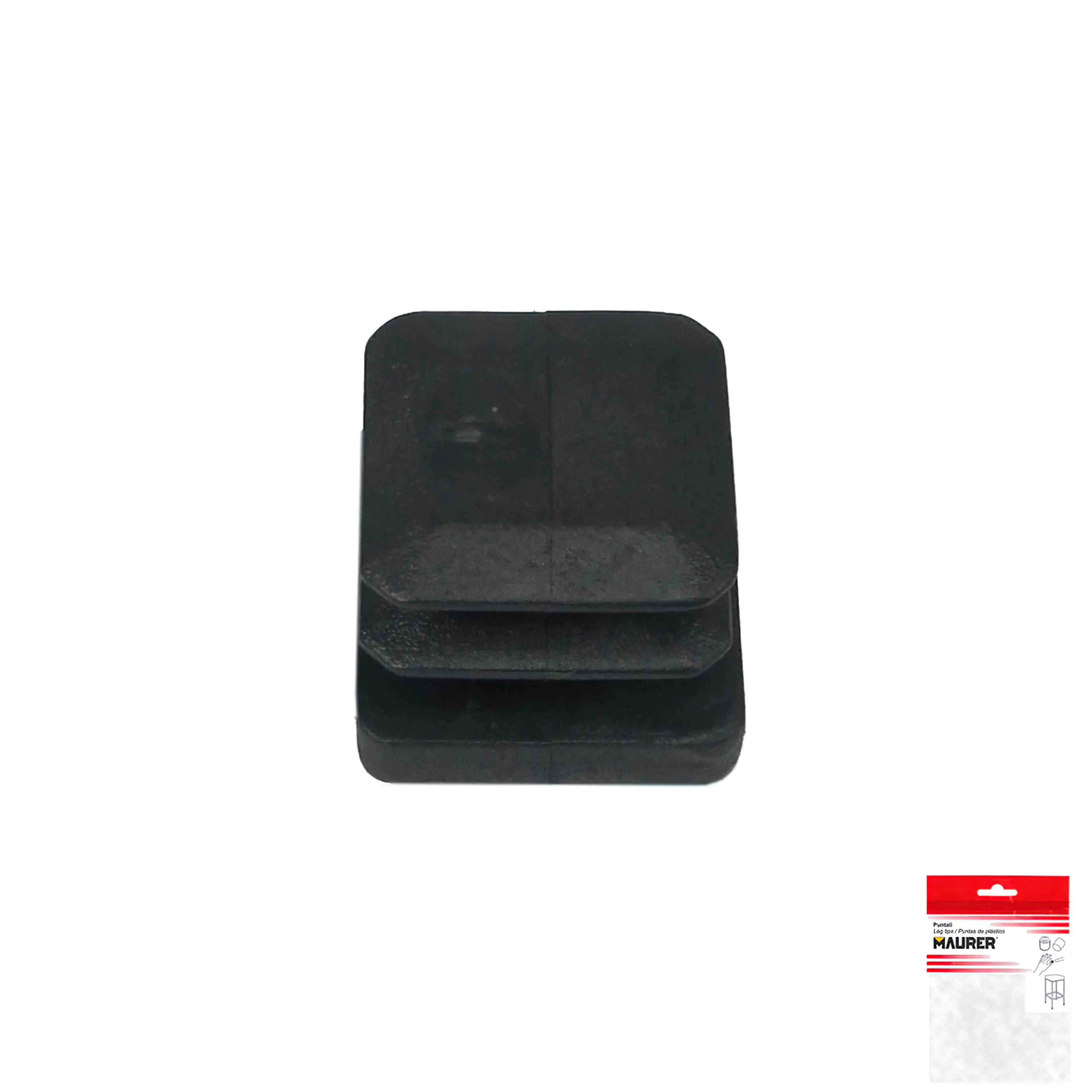 CONTERA CUADRADA INTERIOR NEGRA 20X