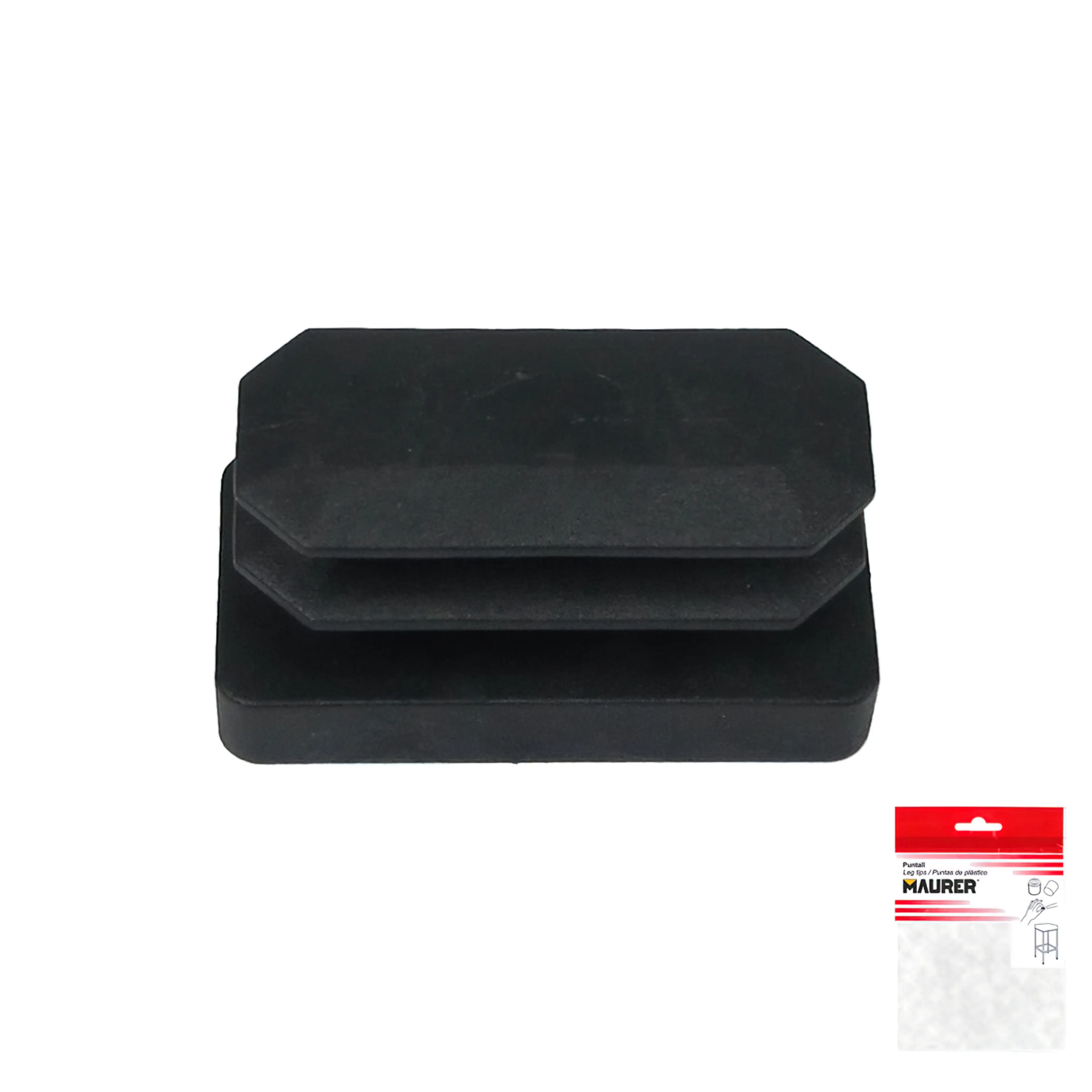 CONTERA RECTANGULAR NEGRA 15X30MM. 