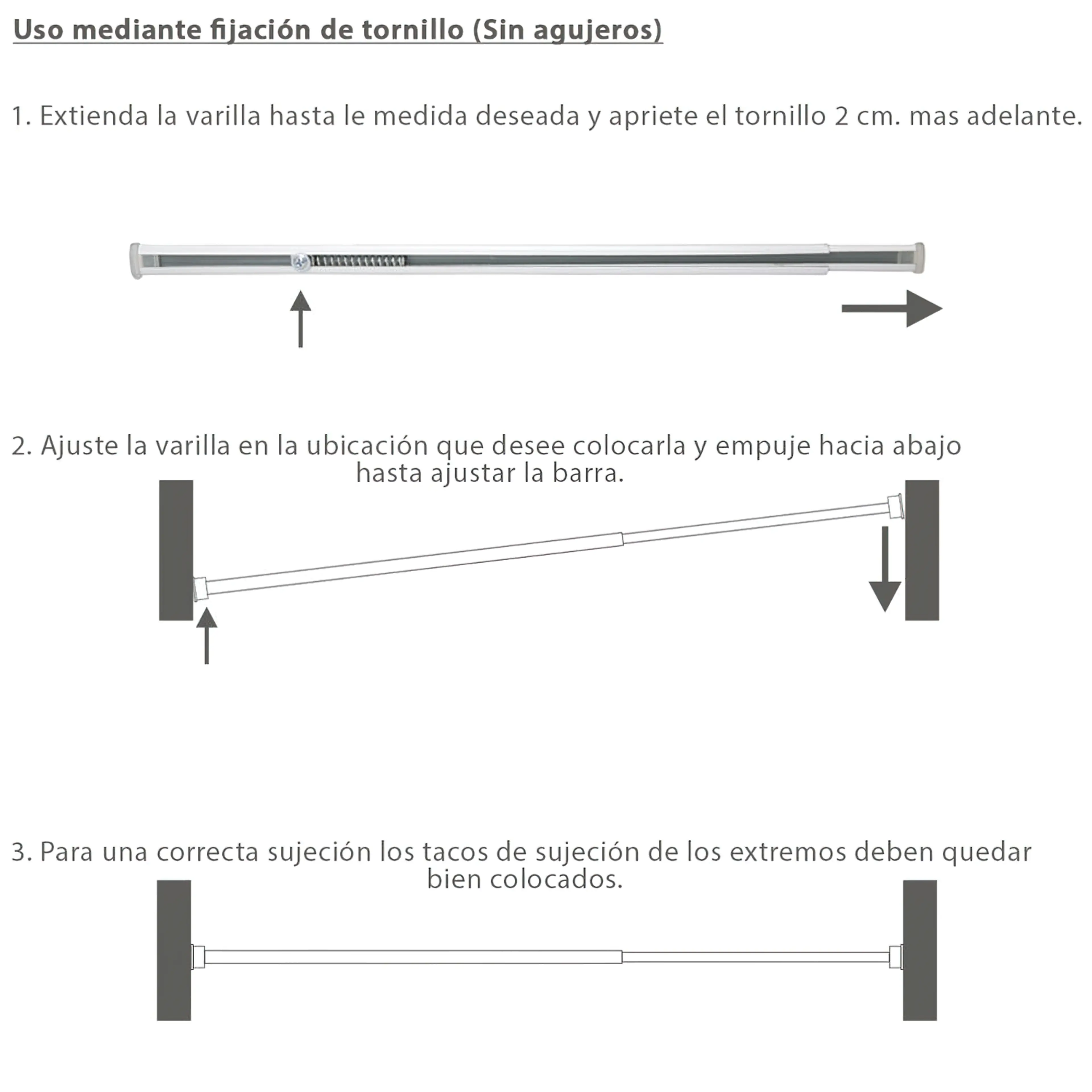BARRA VISILLO EXTENSIBLE 25.5/40 CM