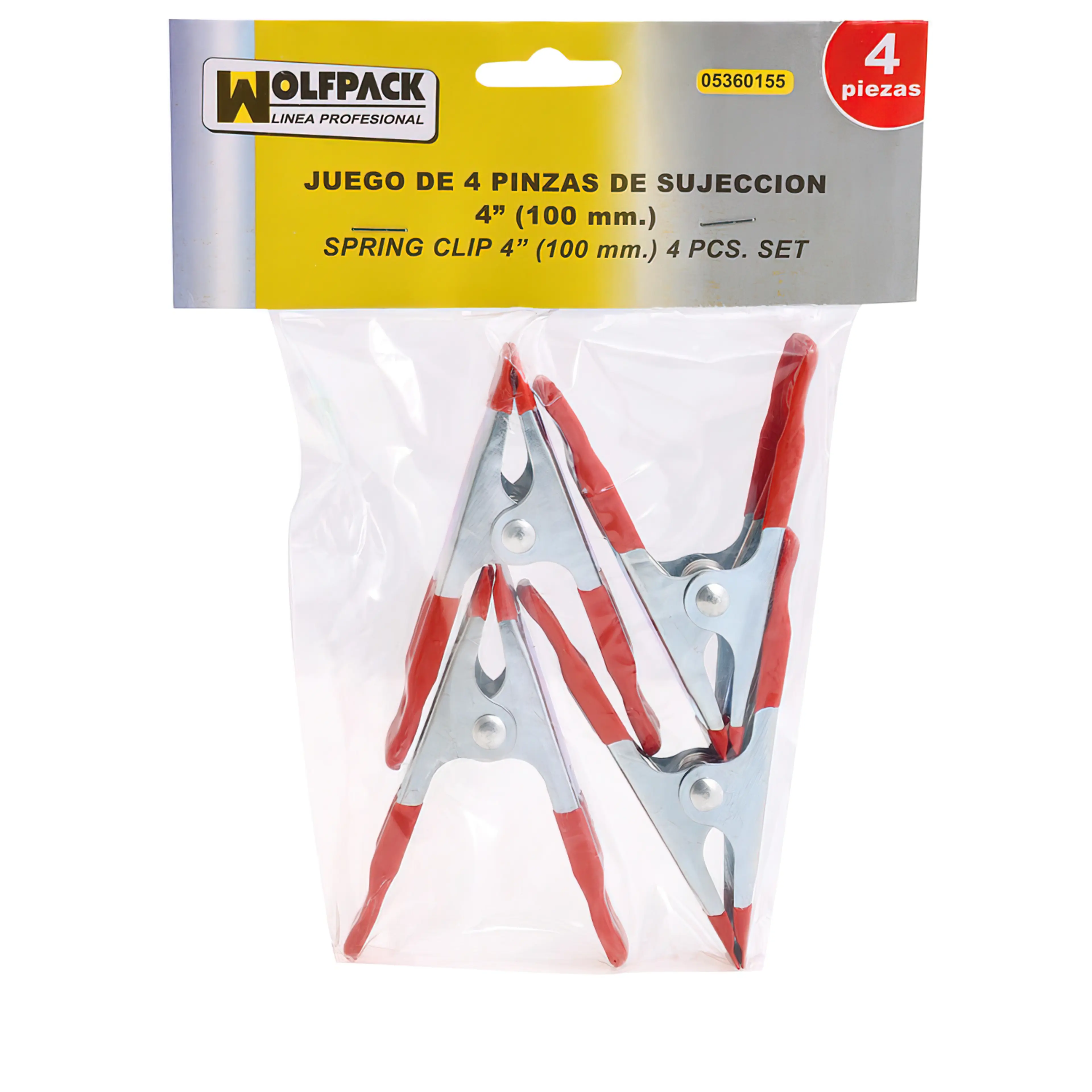 JUEGO PINZAS SUJECCION ACERO  100 M