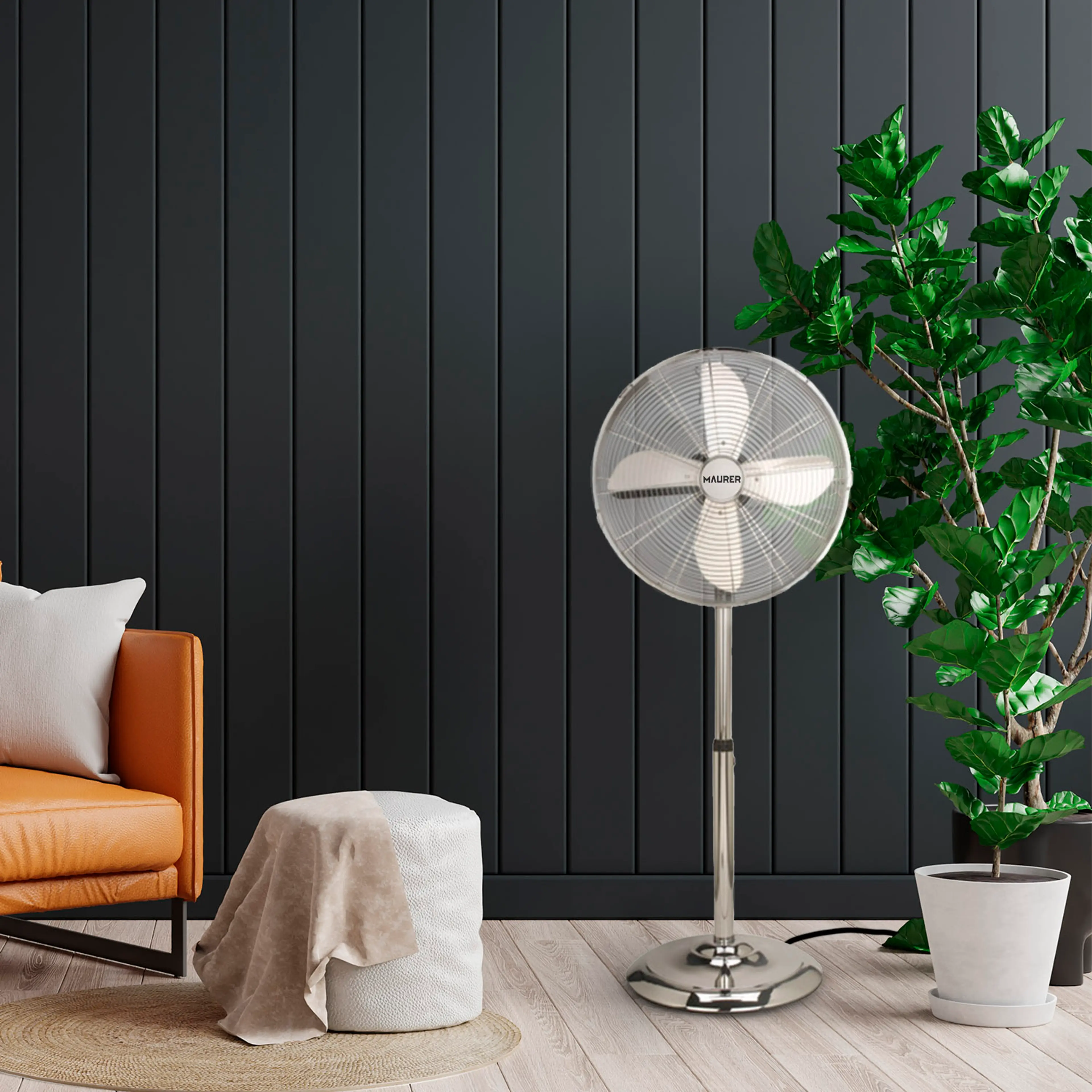 VENTILADOR MAURER DE PIE 125 CM. DE