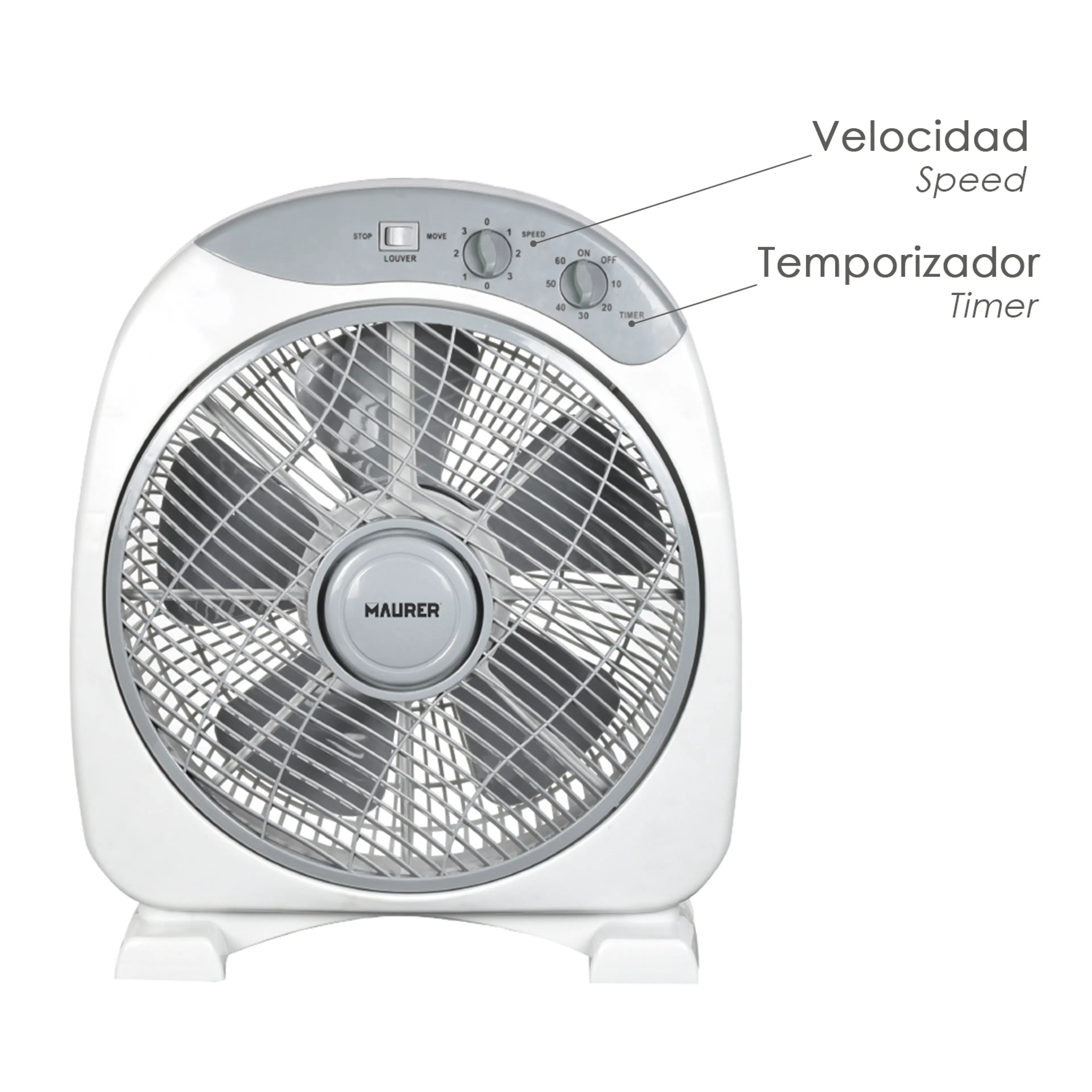 VENTILADOR MAURER BOX Ø 30CM 40 WAT