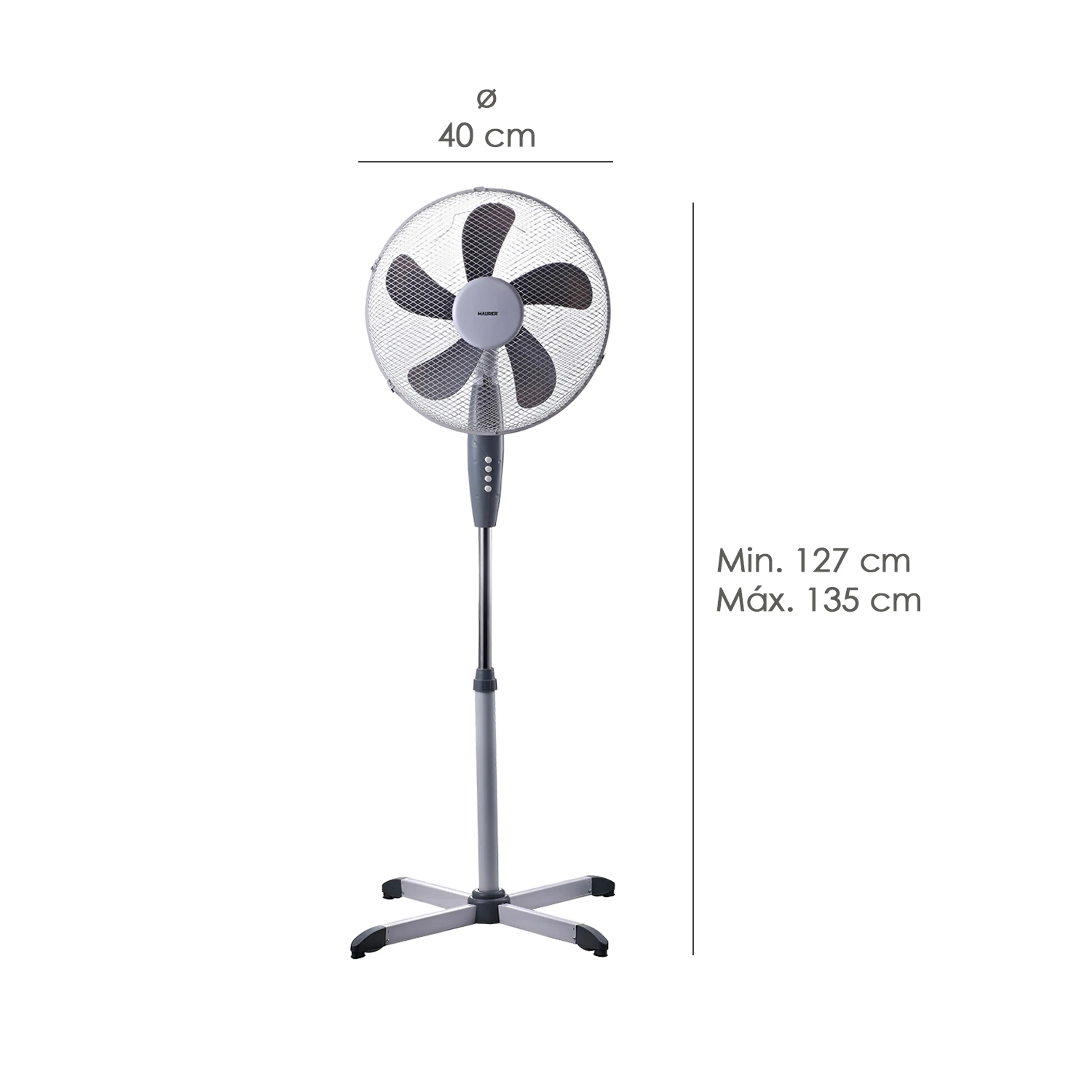 VENTILADOR PIE Ø 40 CM. X 135 CM. 5