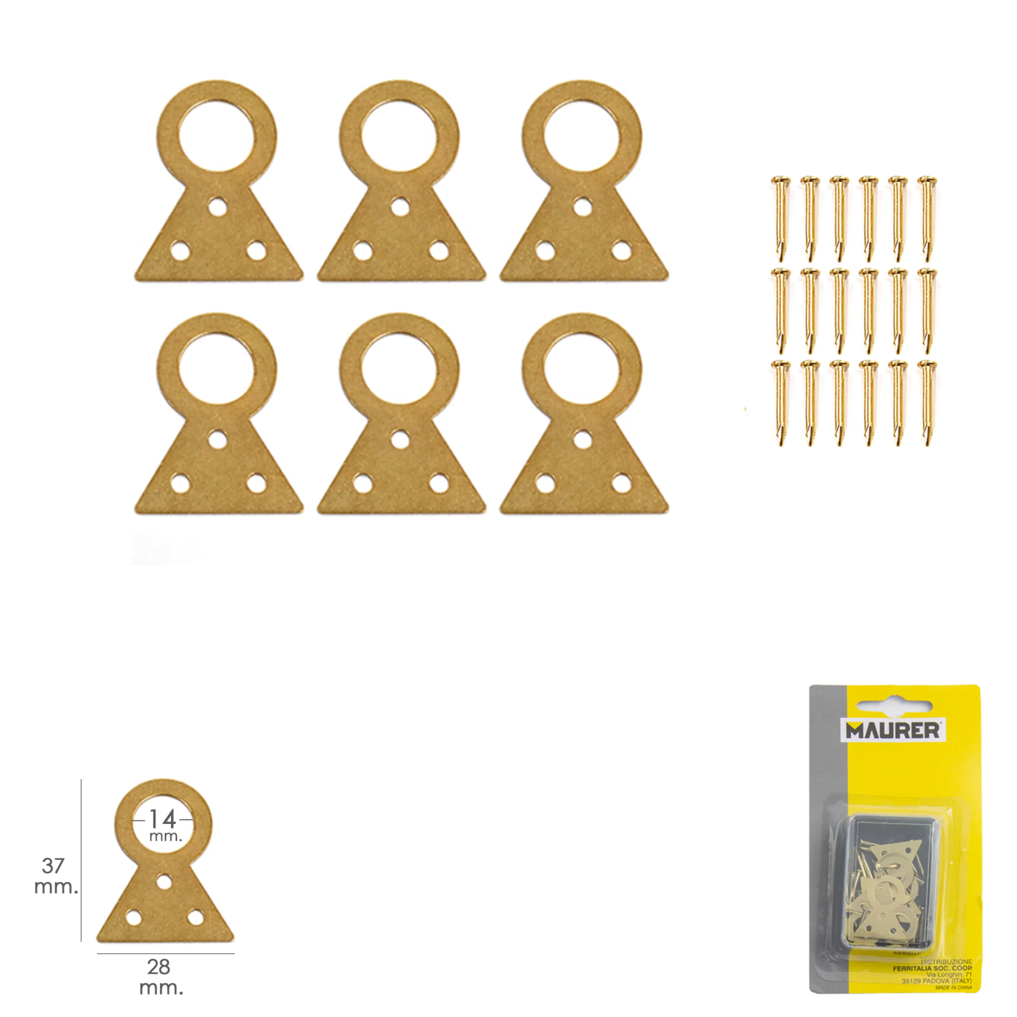 CUELGA CUADROS FIJO Nº2 (BLISTER 6 