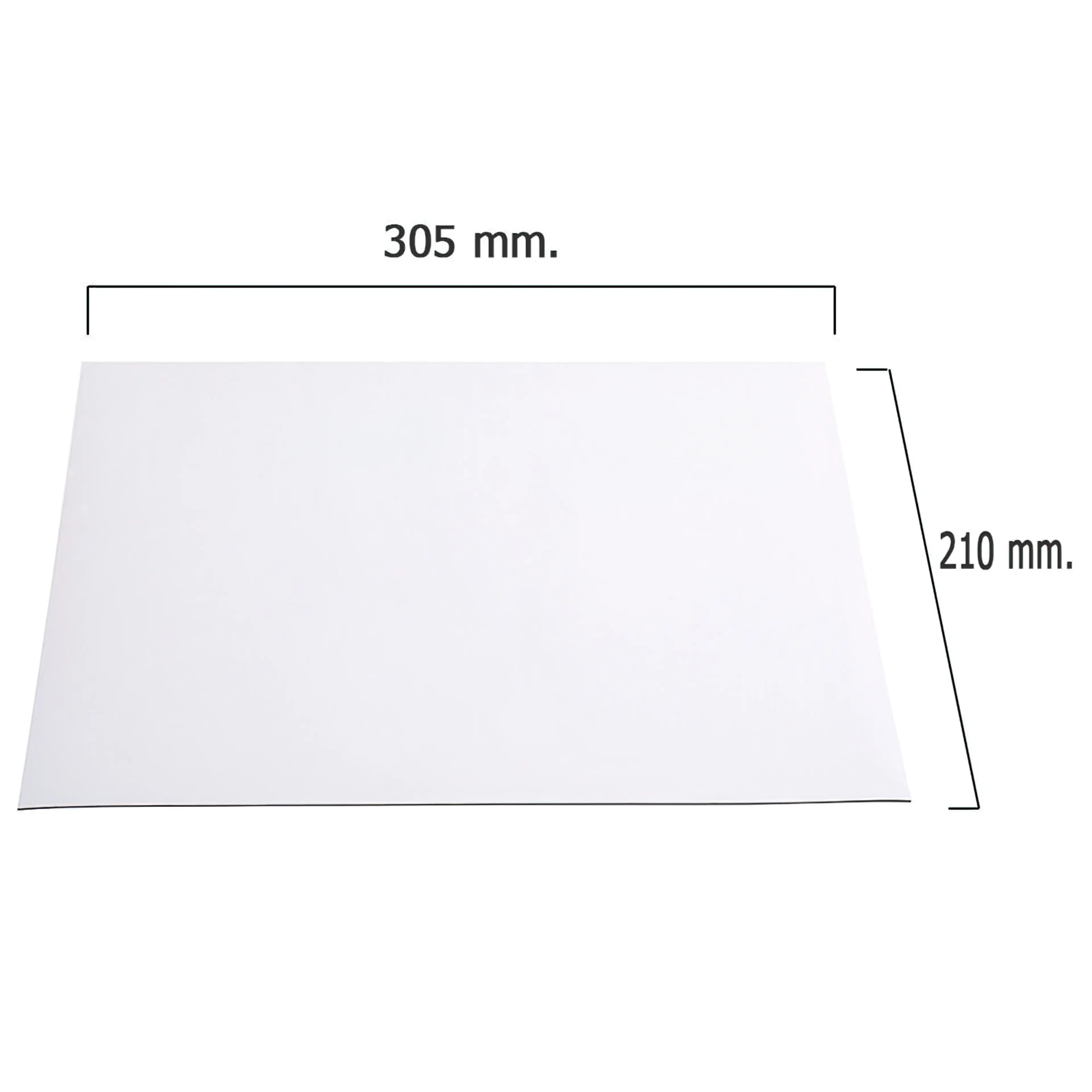 PIZARRA IMAN PVC BLANCA 210X305X1 M