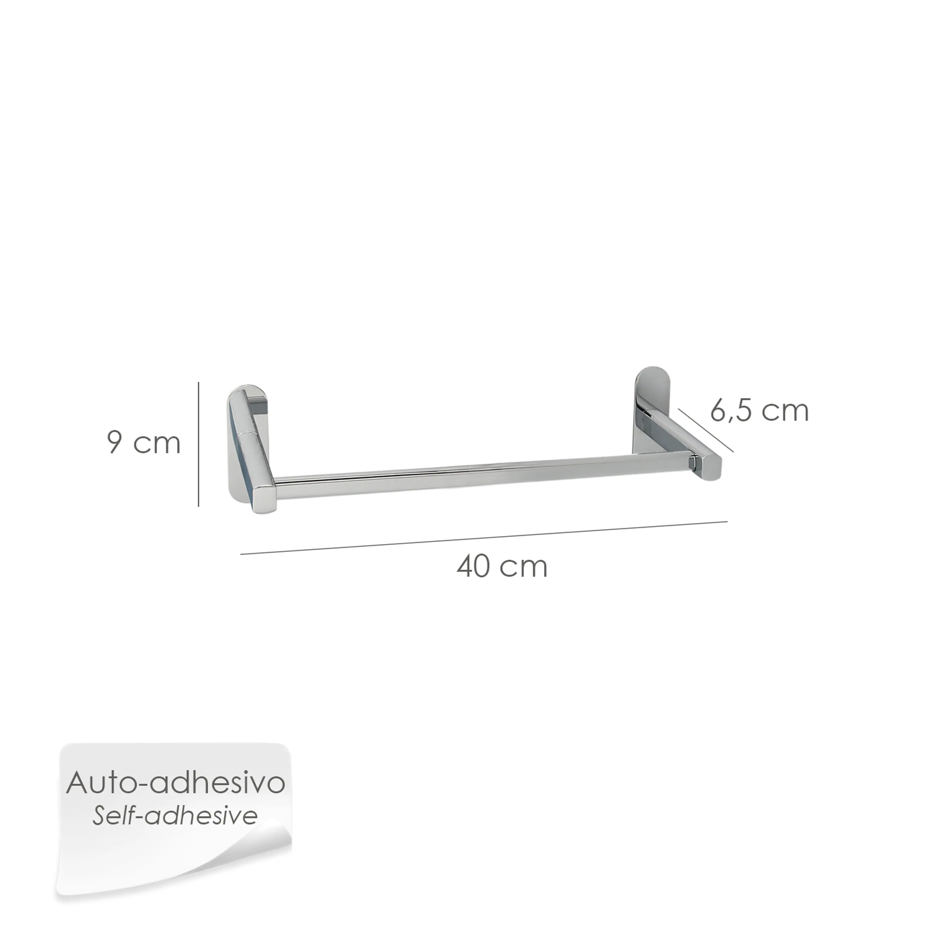 TOALLERO MAURER BARRA INOX ADHESIVO