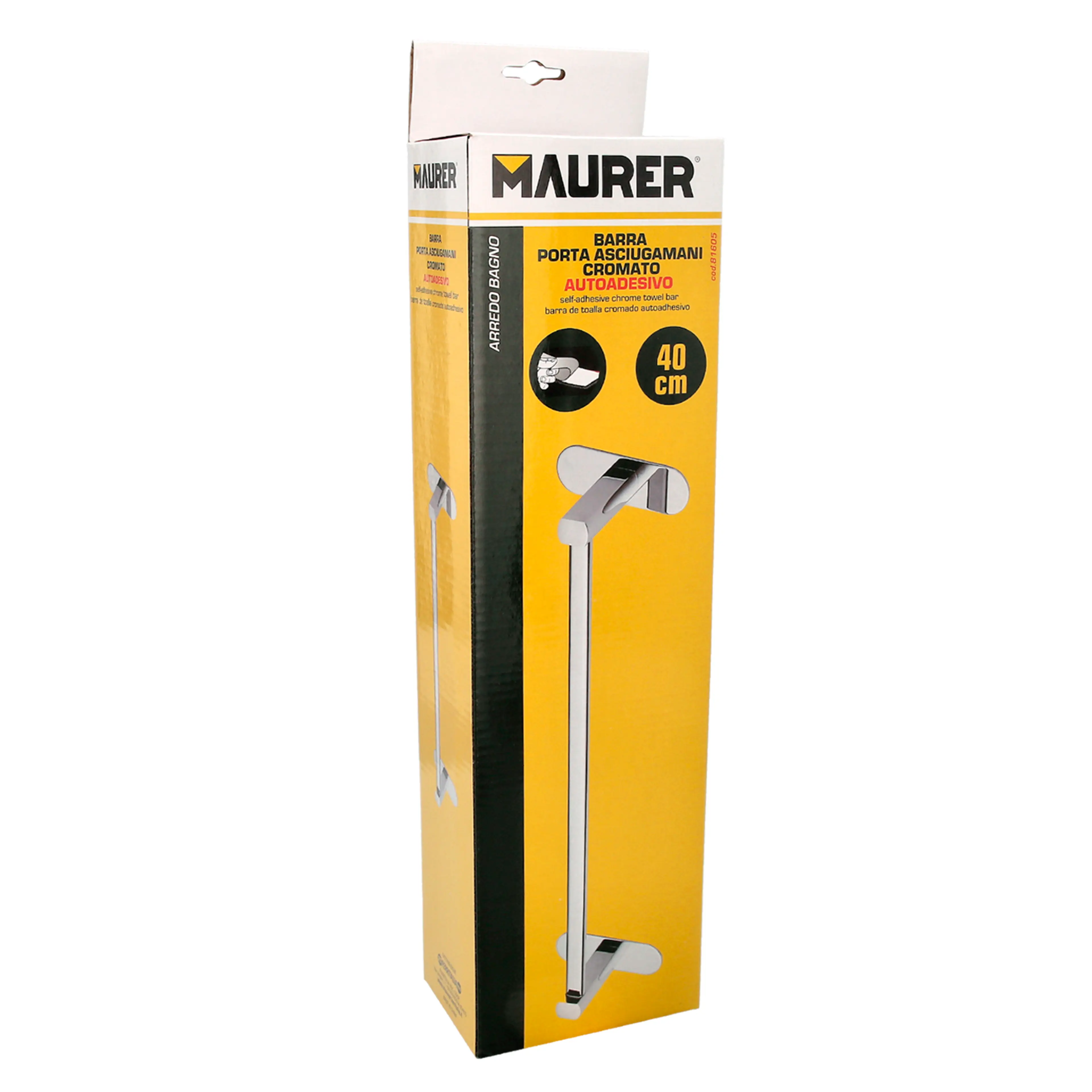 TOALLERO MAURER BARRA INOX ADHESIVO