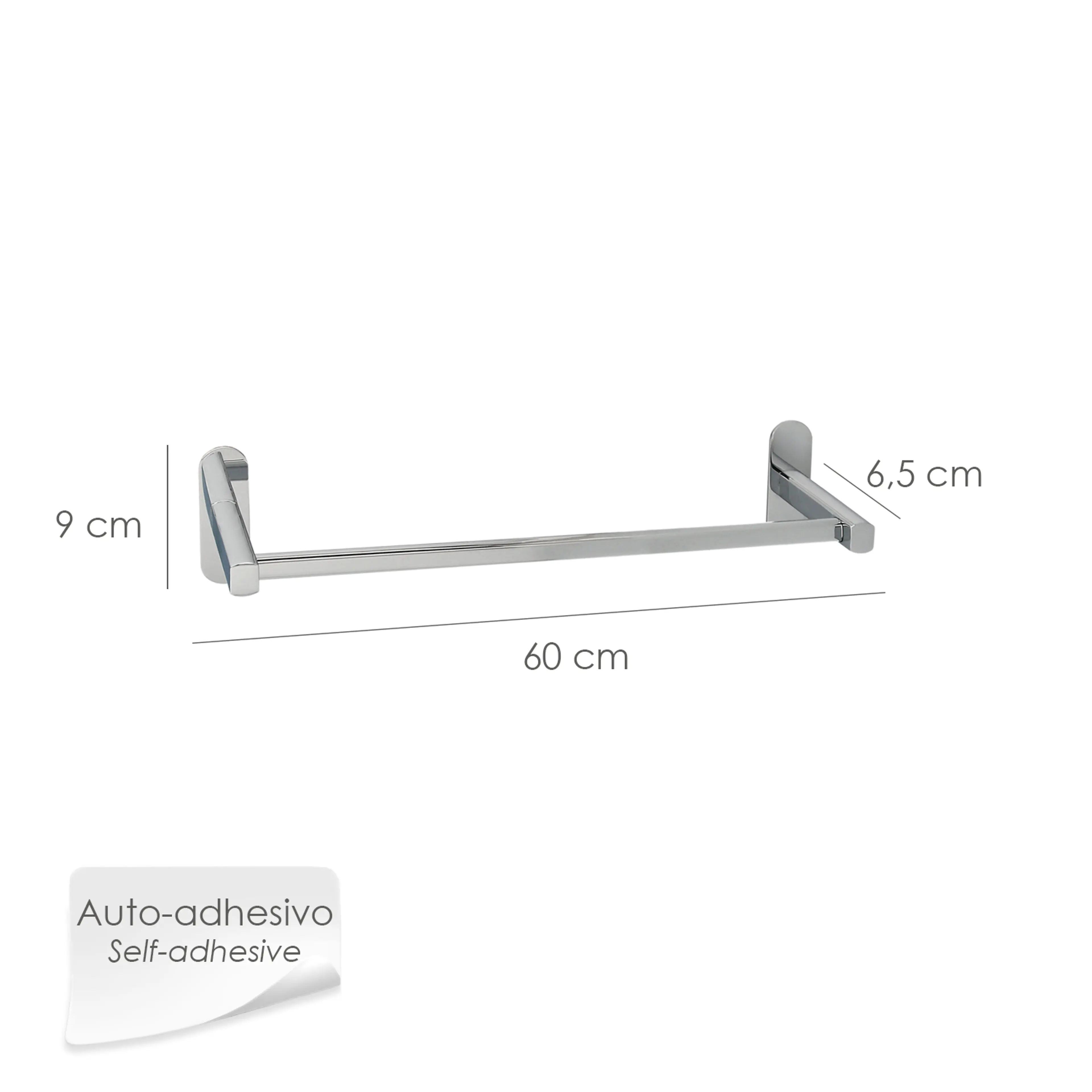 TOALLERO MAURER BARRA INOX ADHESIVO