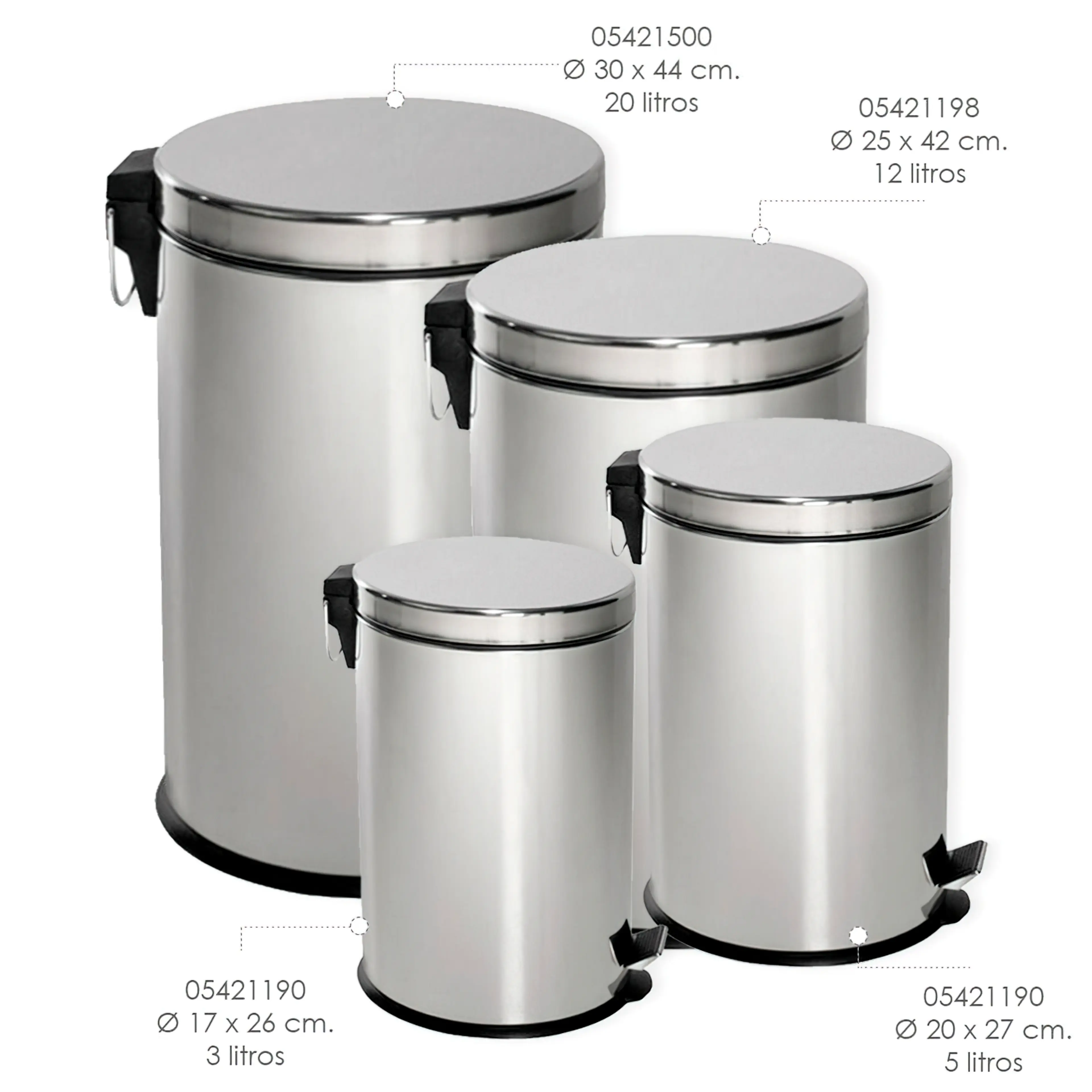 PAPELERA MAURER  INOXIDABLE COCINA 