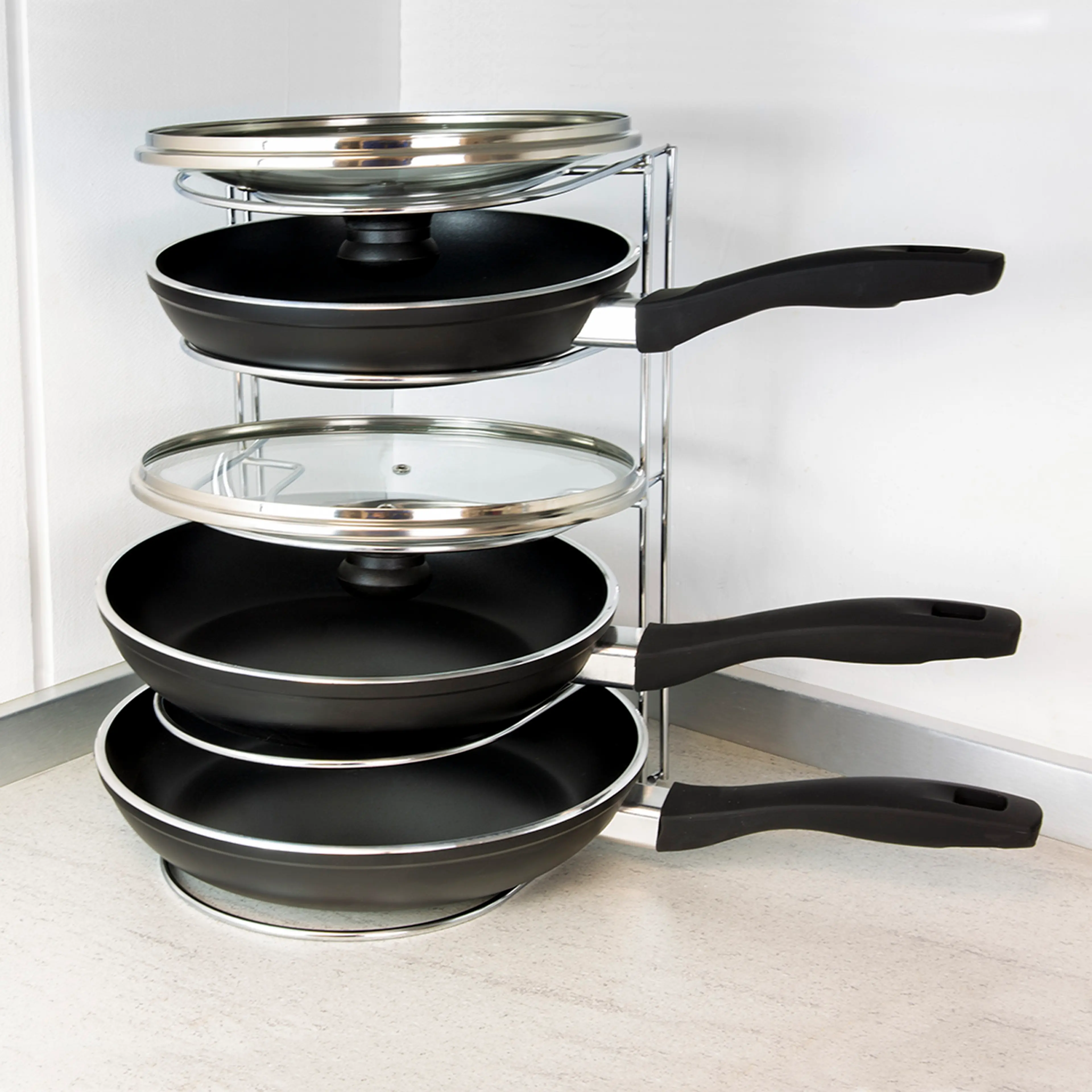 SOPORTE SARTENES VERTICAL 5 NIVELES