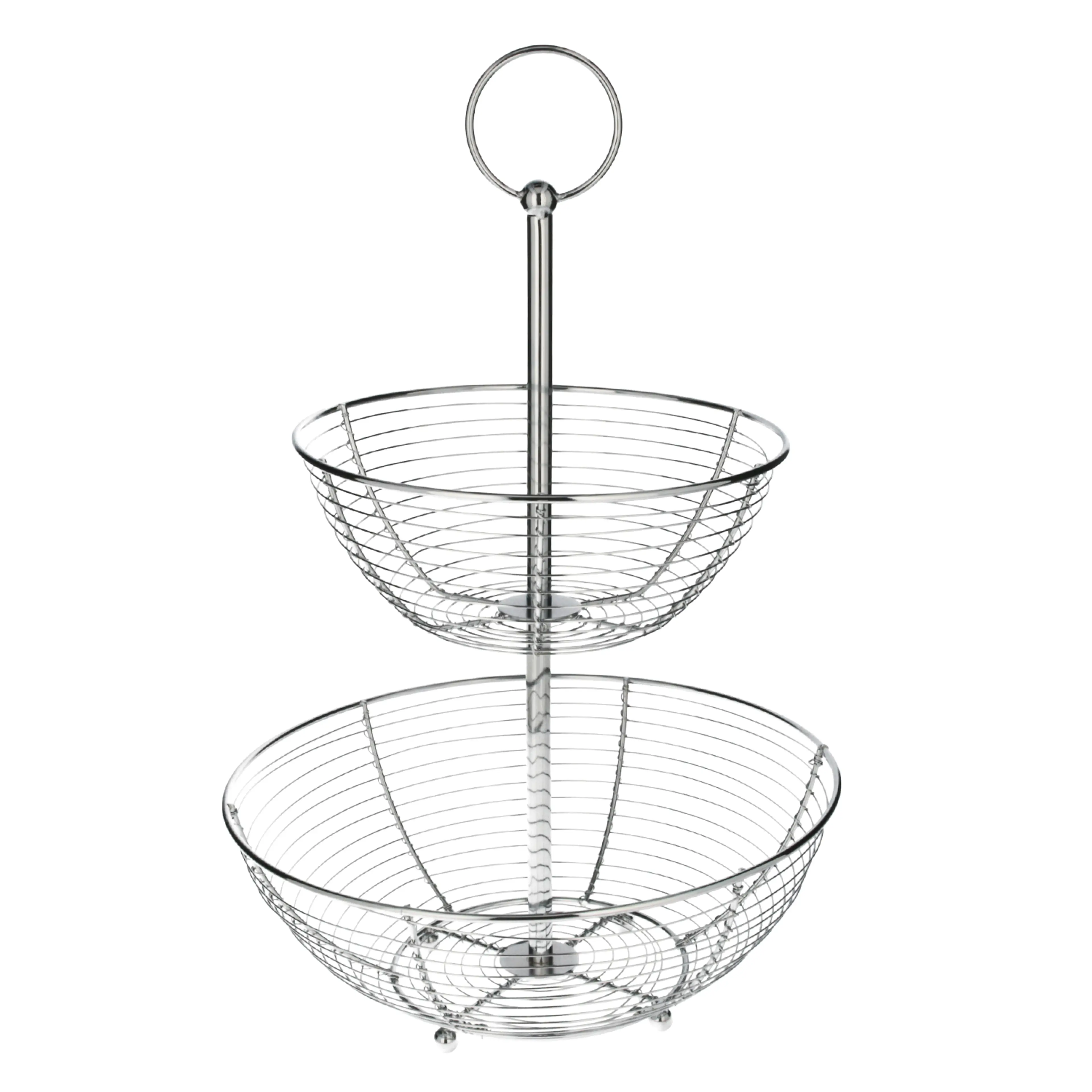 FRUTERO ACERO CROMADO, 2 NIVELES, Ø